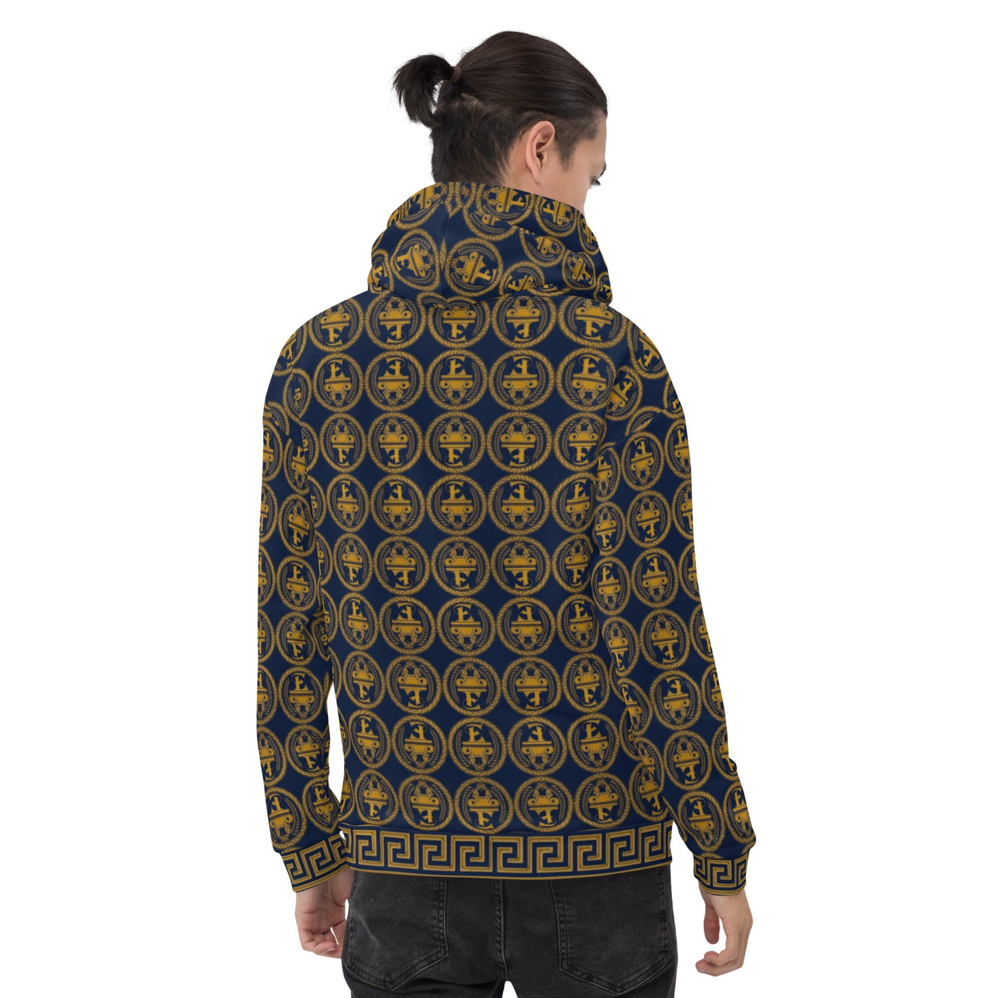 Sudadera con capucha y estampado integral del logo de Estevez