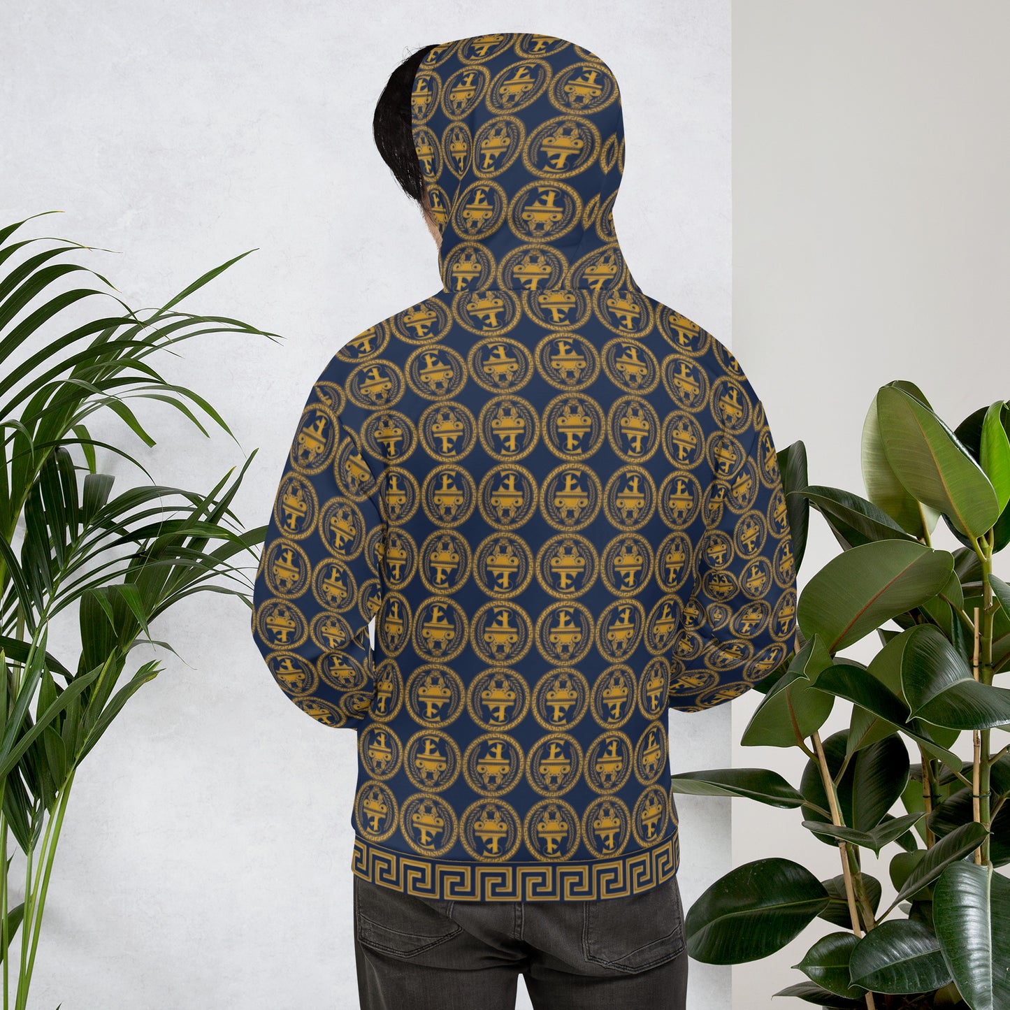 Sudadera con capucha y estampado integral del logo de Estevez
