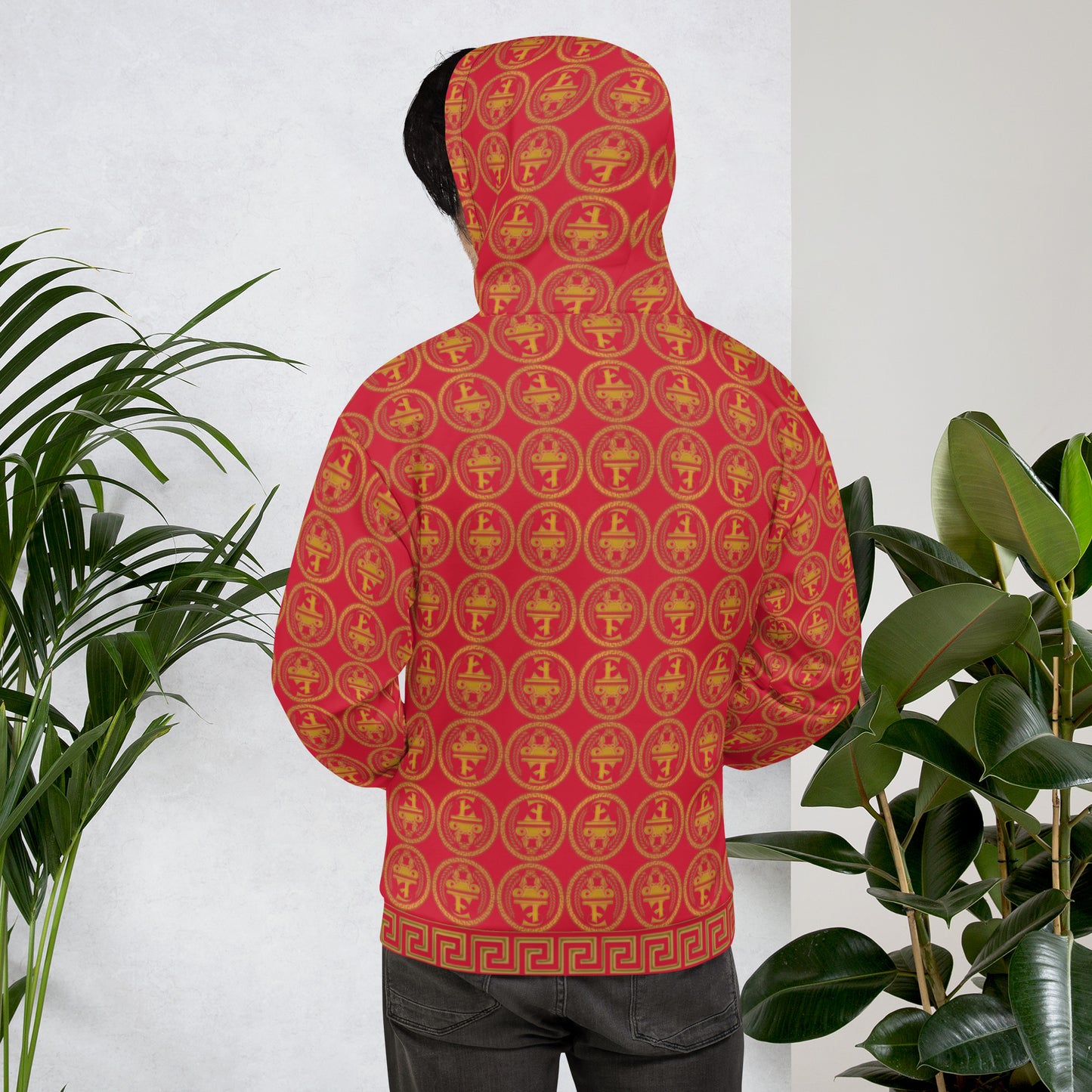 Sudadera con capucha y estampado integral del logo de Estevez