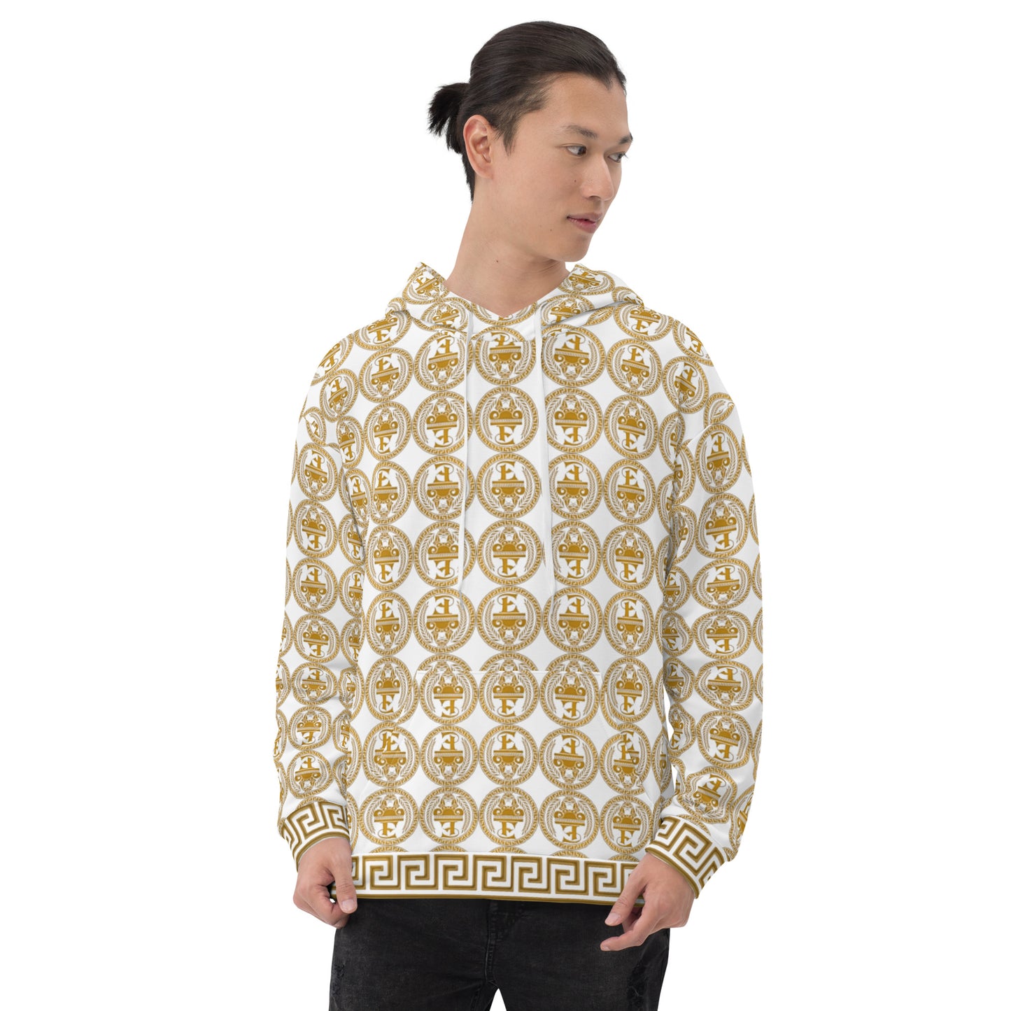 Sudadera con capucha y estampado integral del logo de Estevez