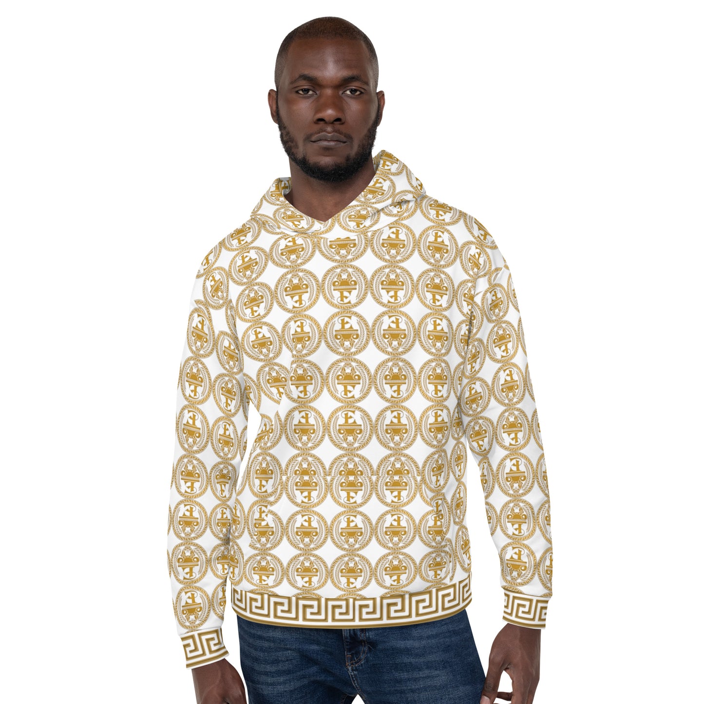 Sudadera con capucha y estampado integral del logo de Estevez