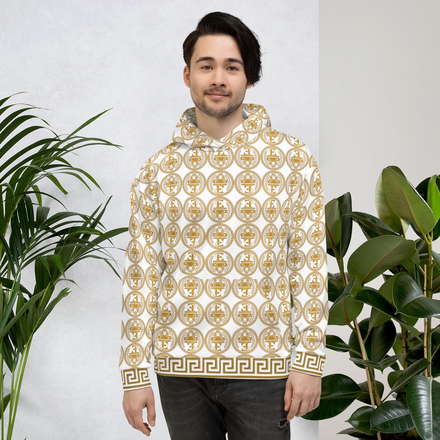 Sudadera con capucha y estampado integral del logo de Estevez