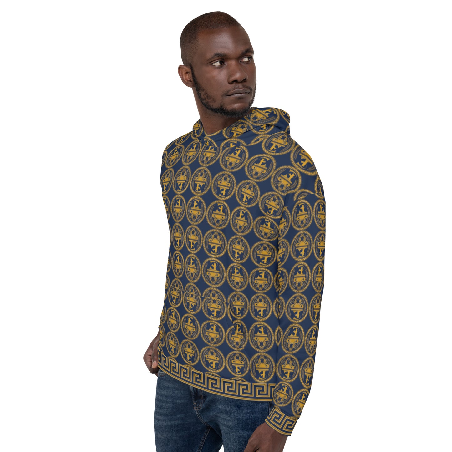 Sudadera con capucha y estampado integral del logo de Estevez