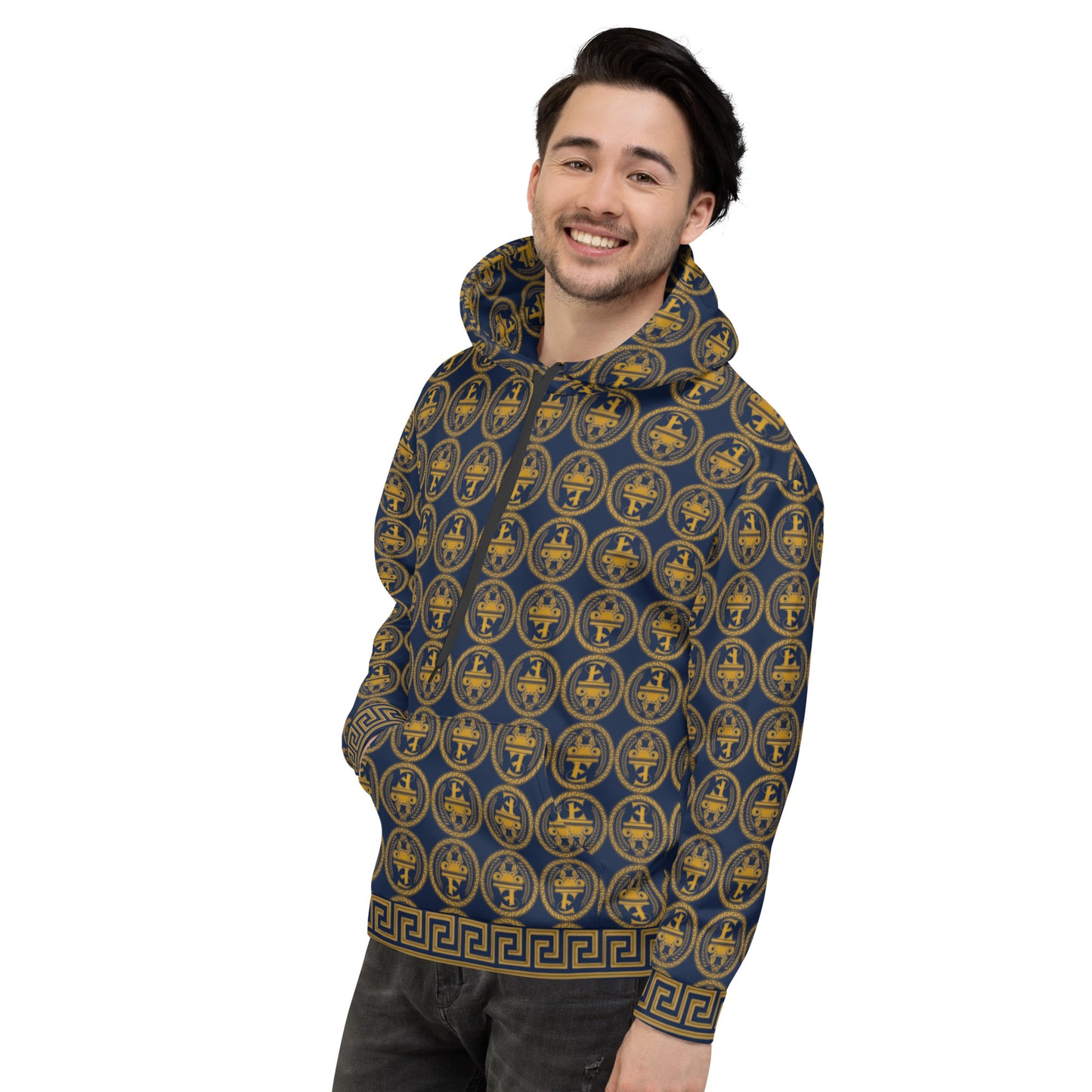 Sudadera con capucha y estampado integral del logo de Estevez