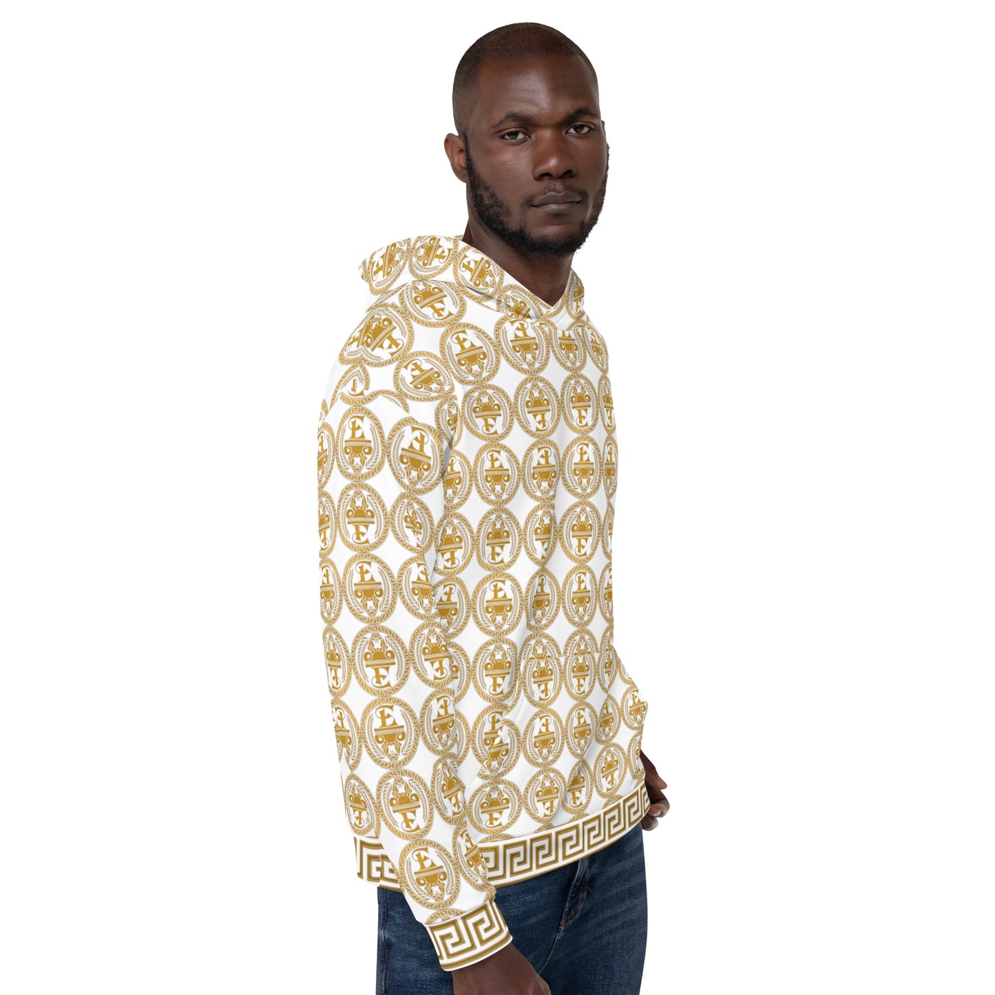 Sudadera con capucha y estampado integral del logo de Estevez