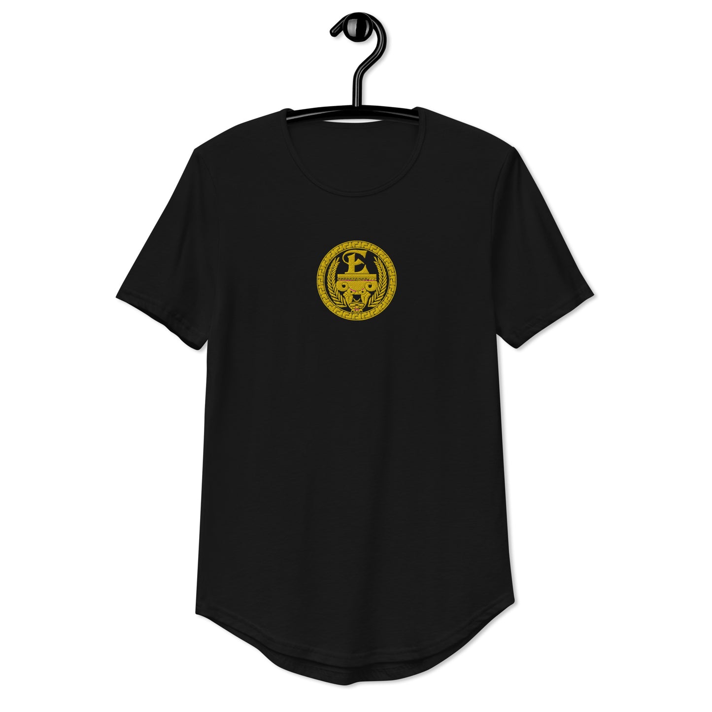 Estevez Embroidery Logo Curved Hem T-Shirt