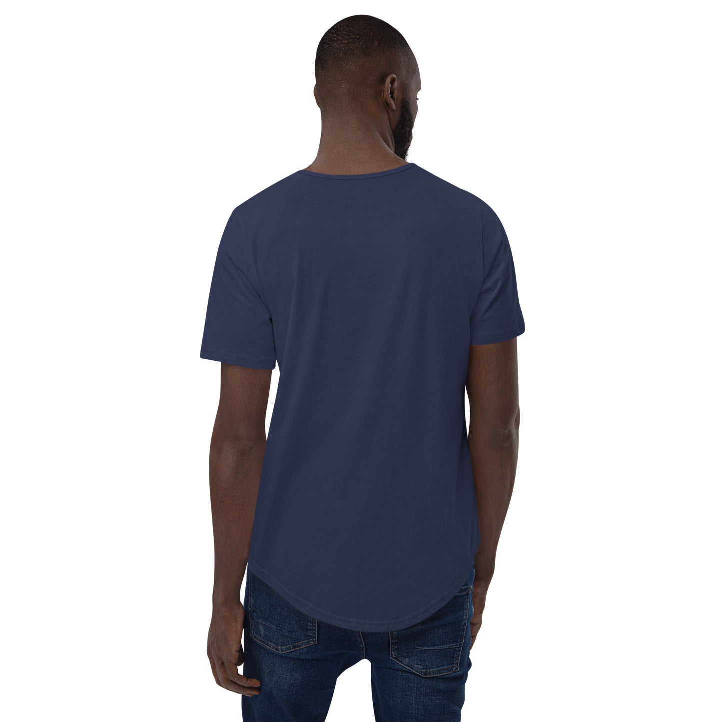 Estevez Embroidery Logo Curved Hem T-Shirt