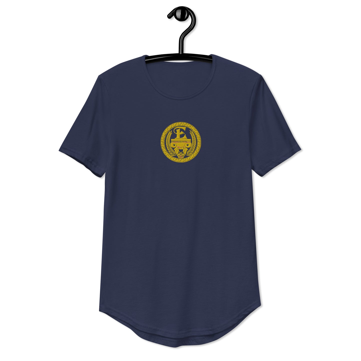 Estevez Embroidery Logo Curved Hem T-Shirt