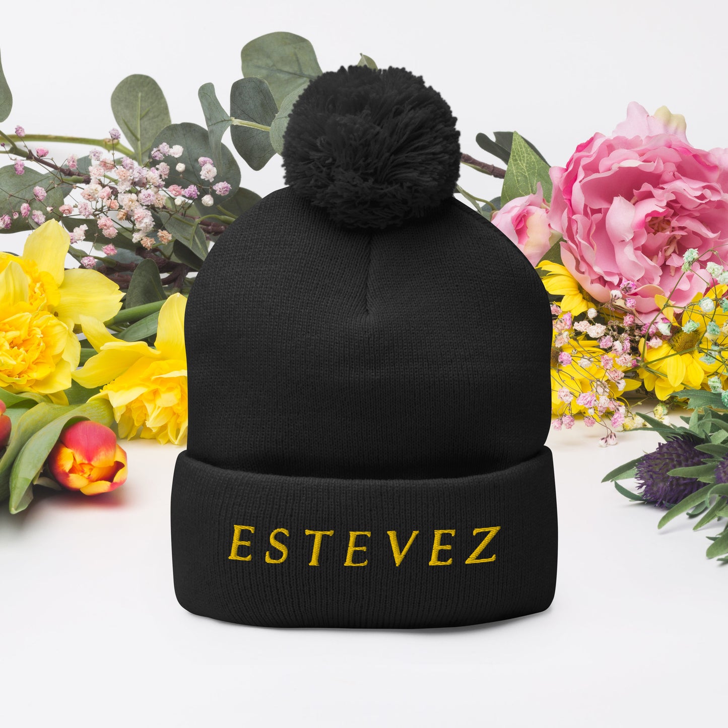 Estevez Pom-Pom Beanie