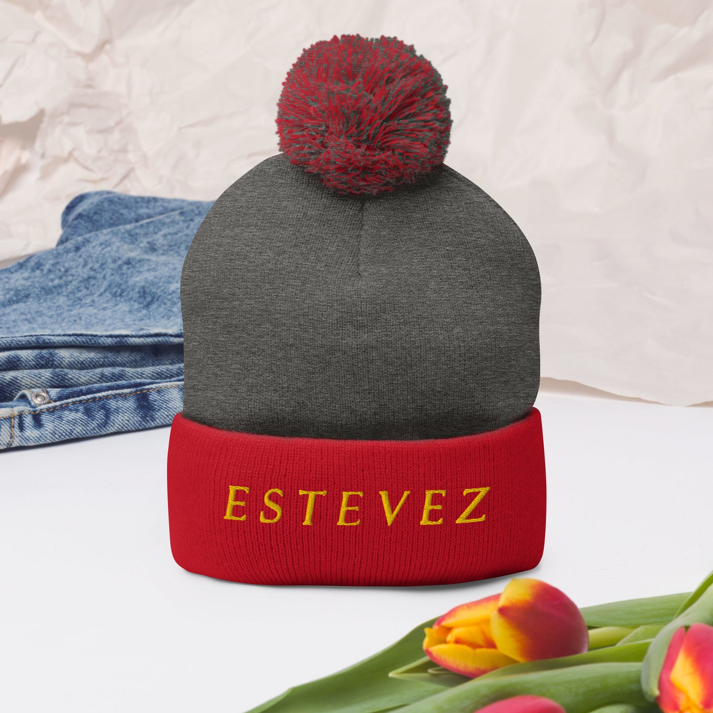 Gorro Estevez Pom-Pom