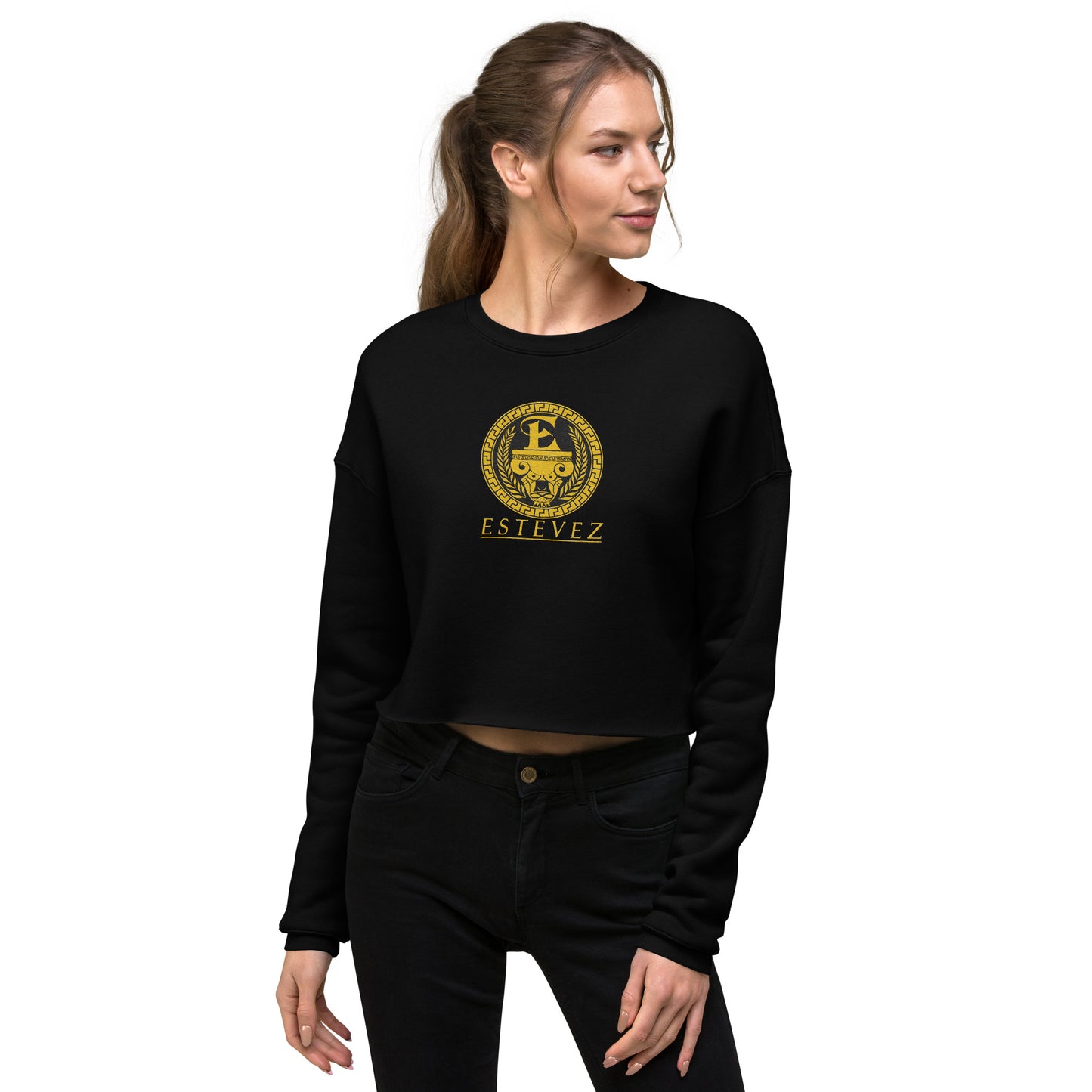 Estevez Embroidery Logo Crop Sweatshirt