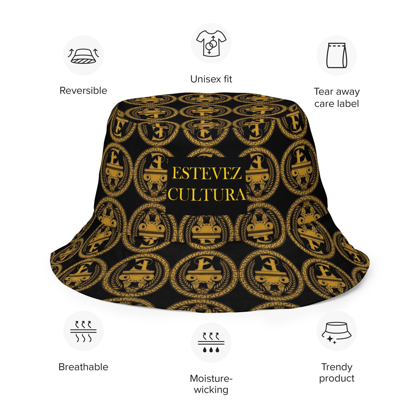 Sombrero de pescador reversible Estévez