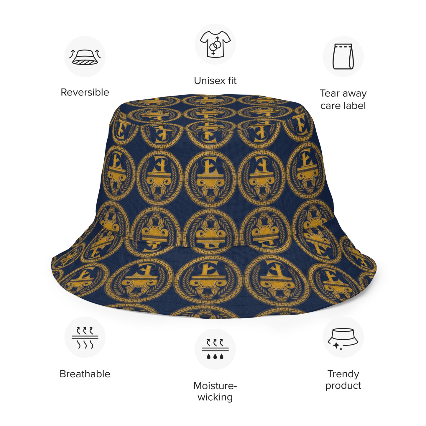 Sombrero de pescador reversible Estévez