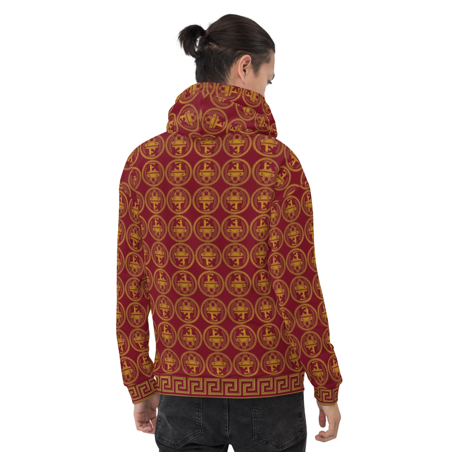 Sudadera con capucha y estampado integral del logo de Estevez