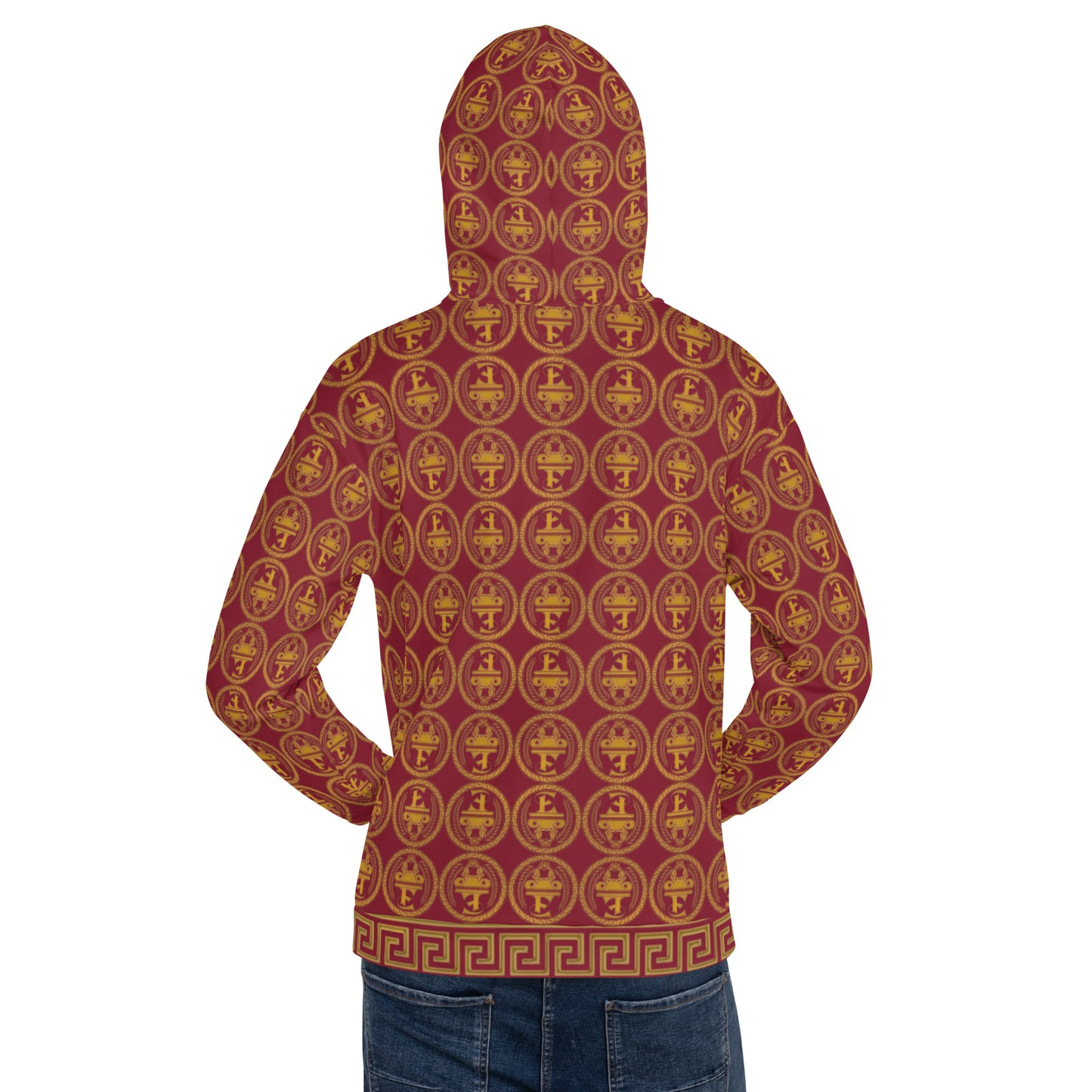 Sudadera con capucha y estampado integral del logo de Estevez