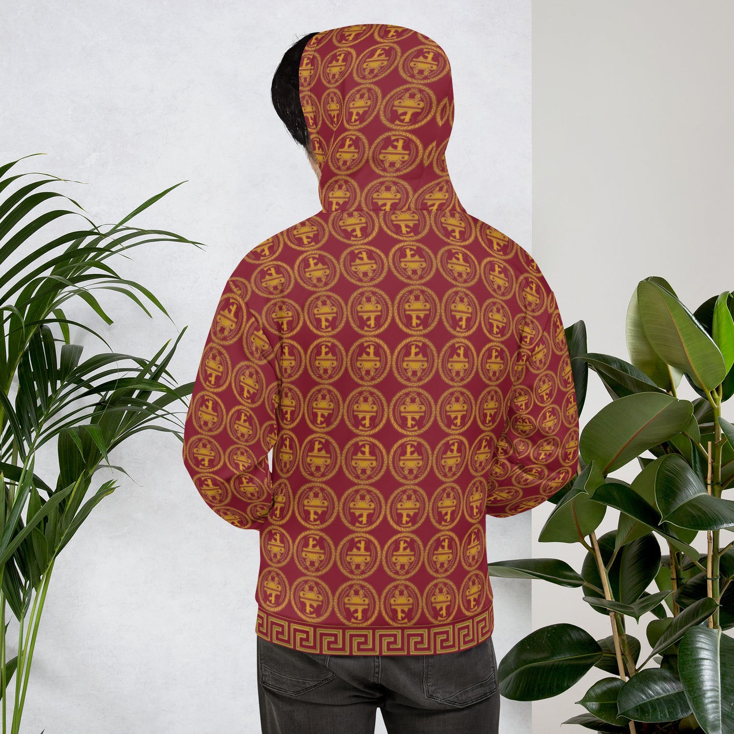 Sudadera con capucha y estampado integral del logo de Estevez