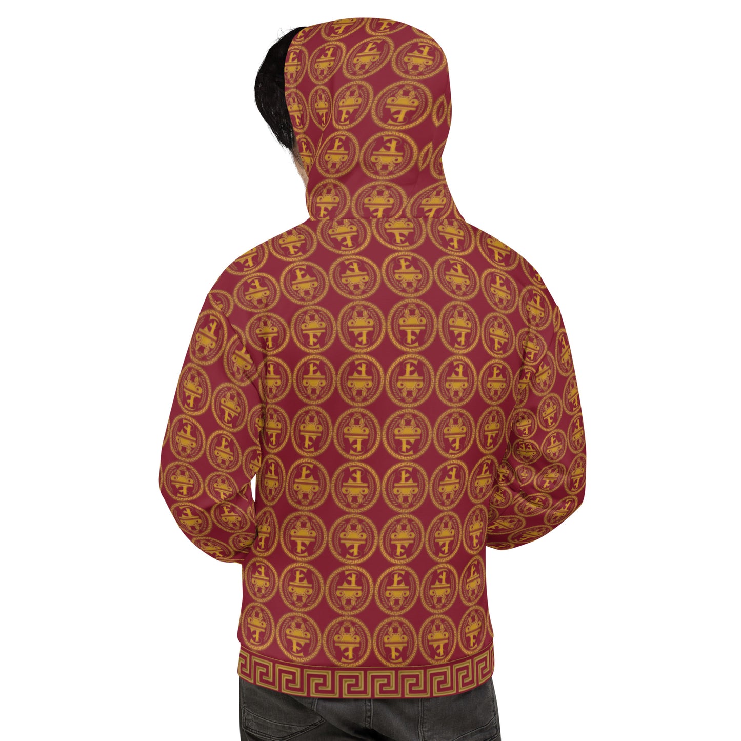 Sudadera con capucha y estampado integral del logo de Estevez
