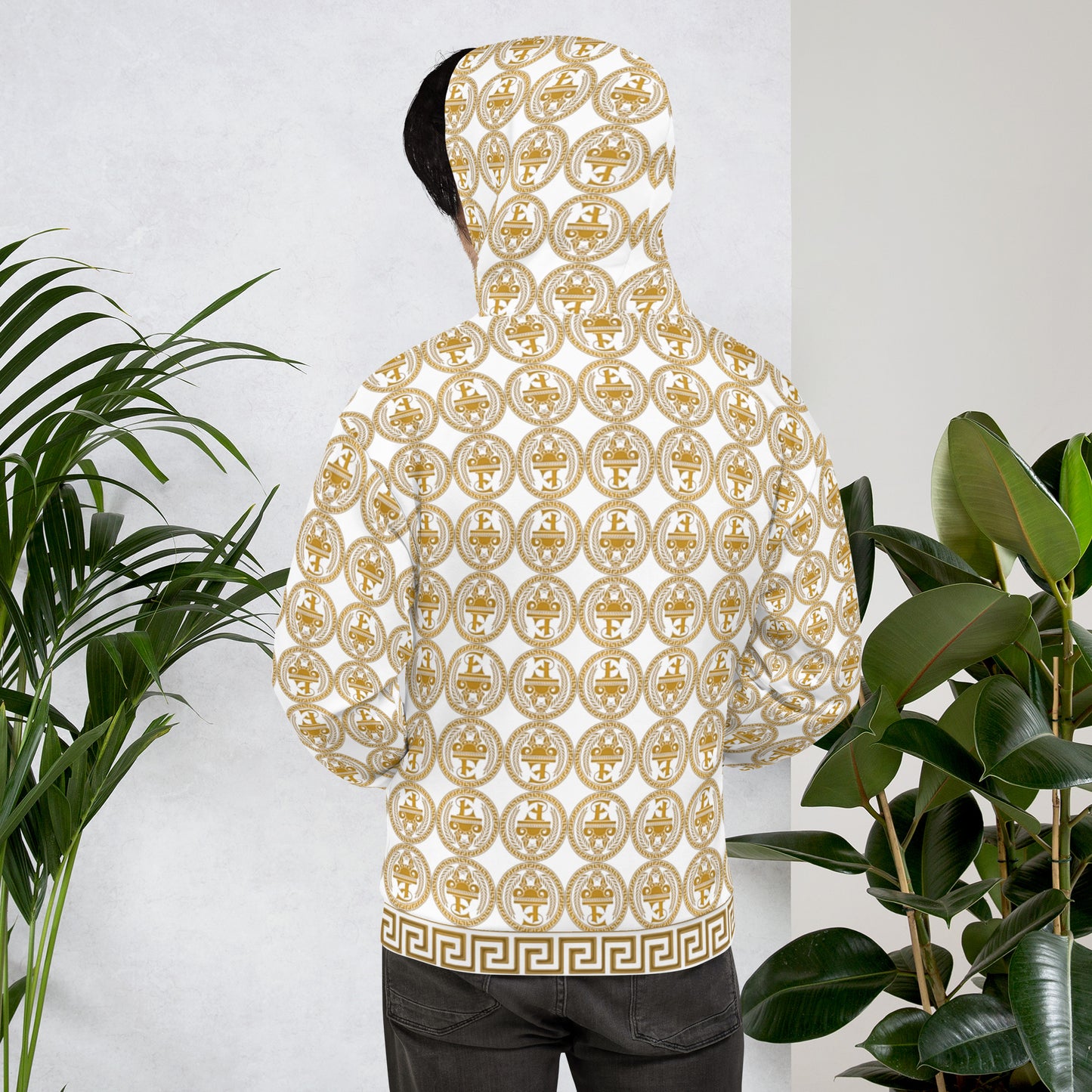 Sudadera con capucha y estampado integral del logo de Estevez