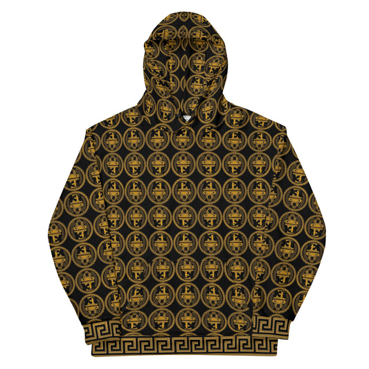 Sudadera con capucha y estampado integral del logo de Estevez