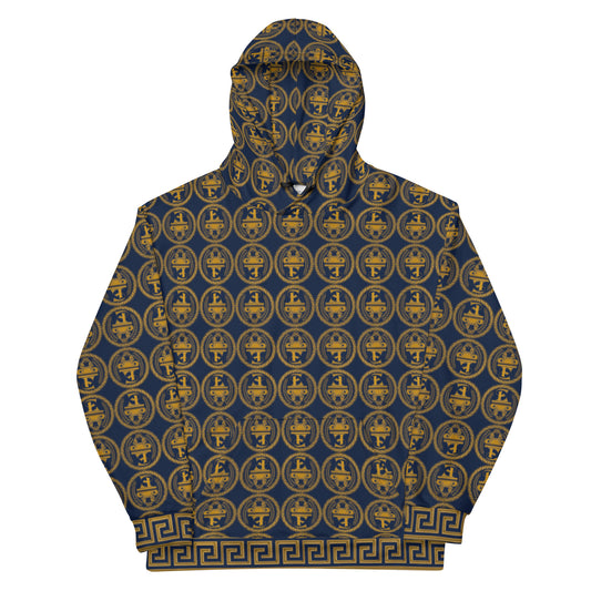 Sudadera con capucha y estampado integral del logo de Estevez