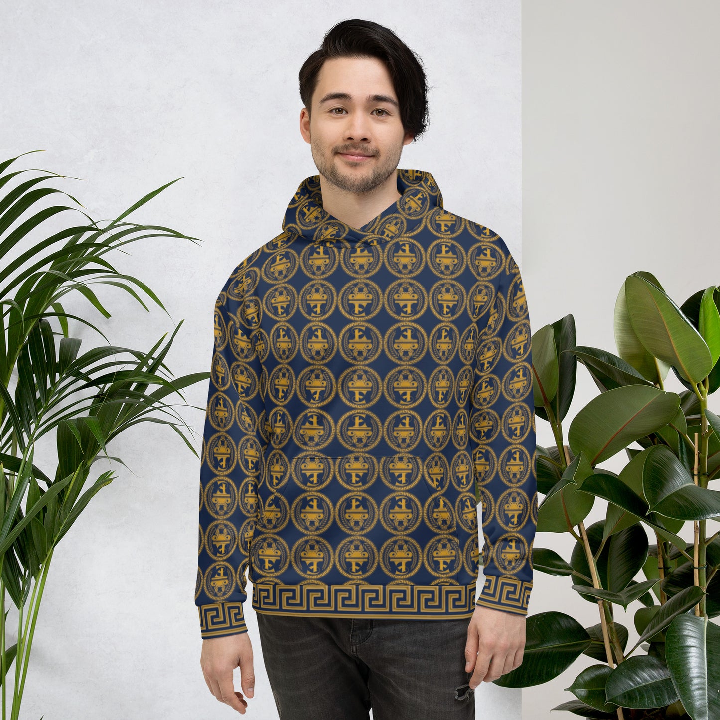 Estevez Logo All-Over Print Hoodie
