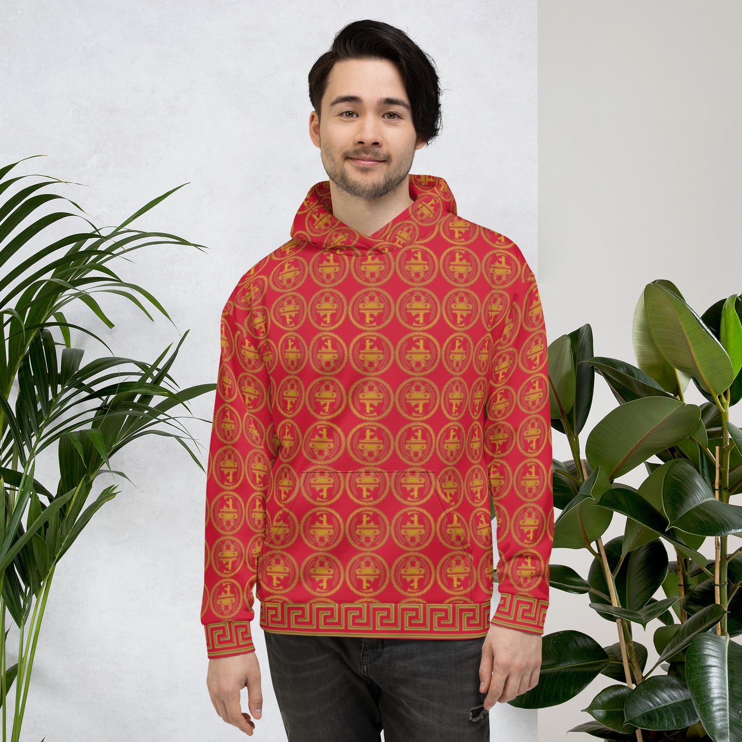 Estevez Logo All-Over Print Hoodie