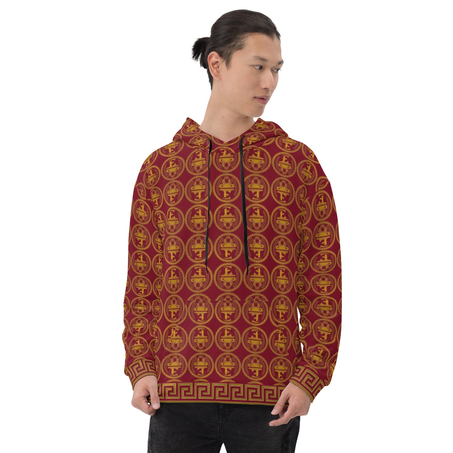 Sudadera con capucha y estampado integral del logo de Estevez