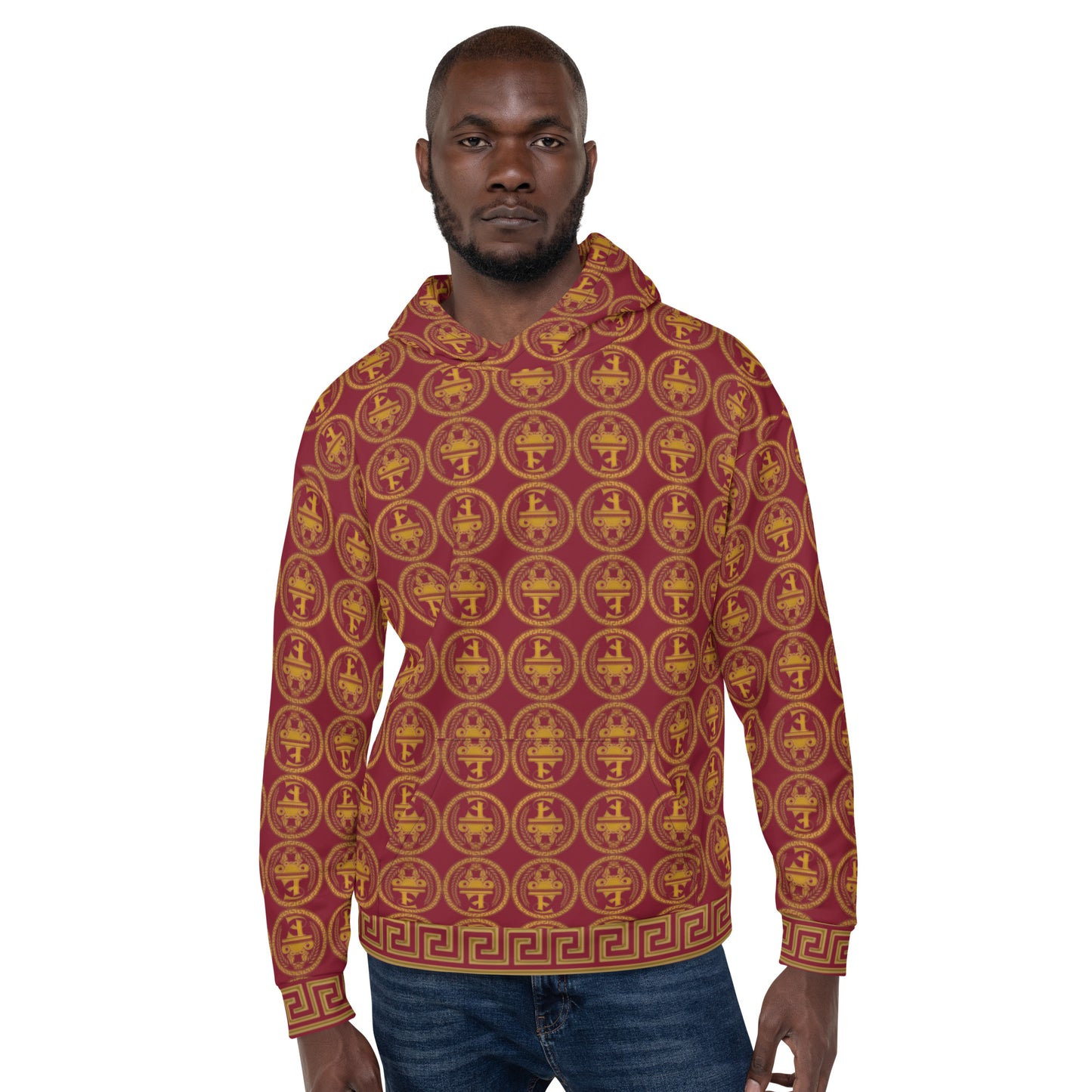 Sudadera con capucha y estampado integral del logo de Estevez