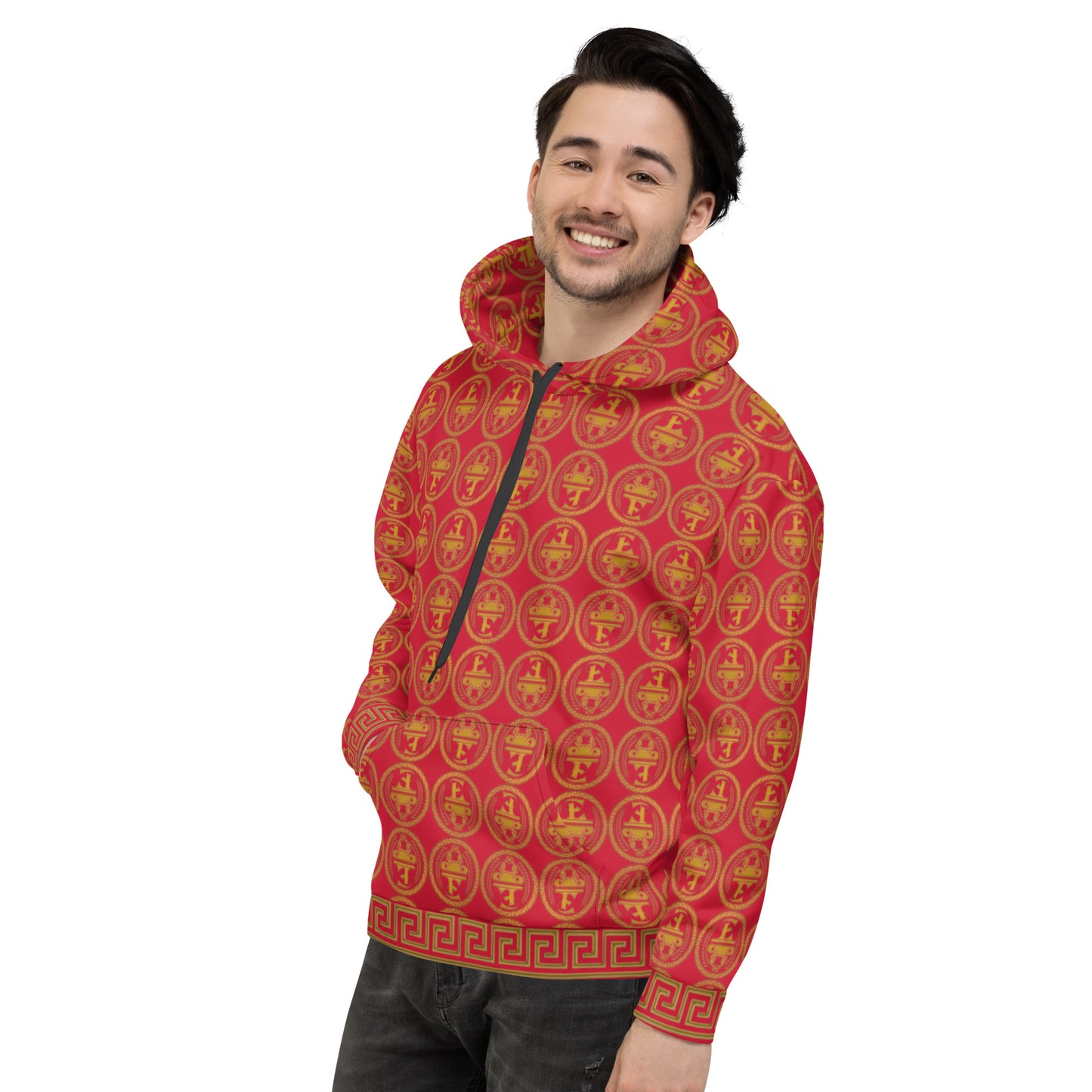 Estevez Logo All-Over Print Hoodie