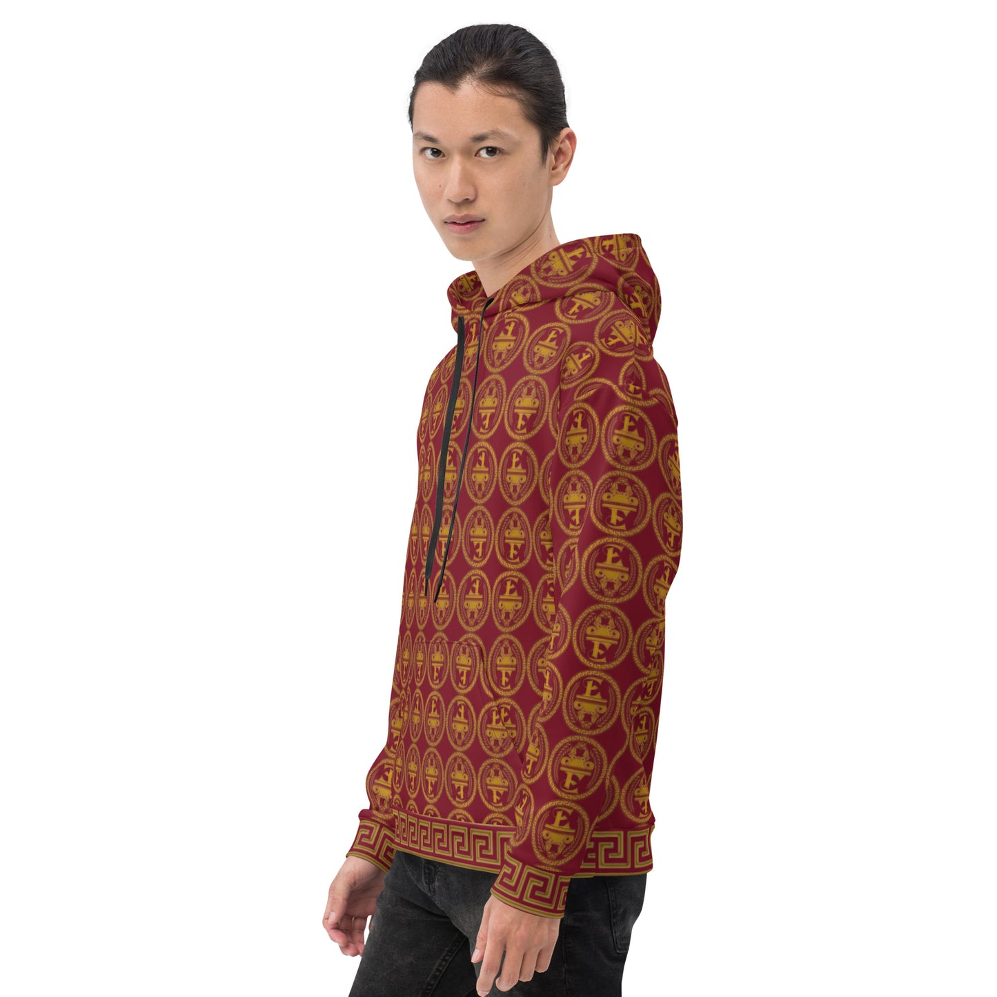 Sudadera con capucha y estampado integral del logo de Estevez