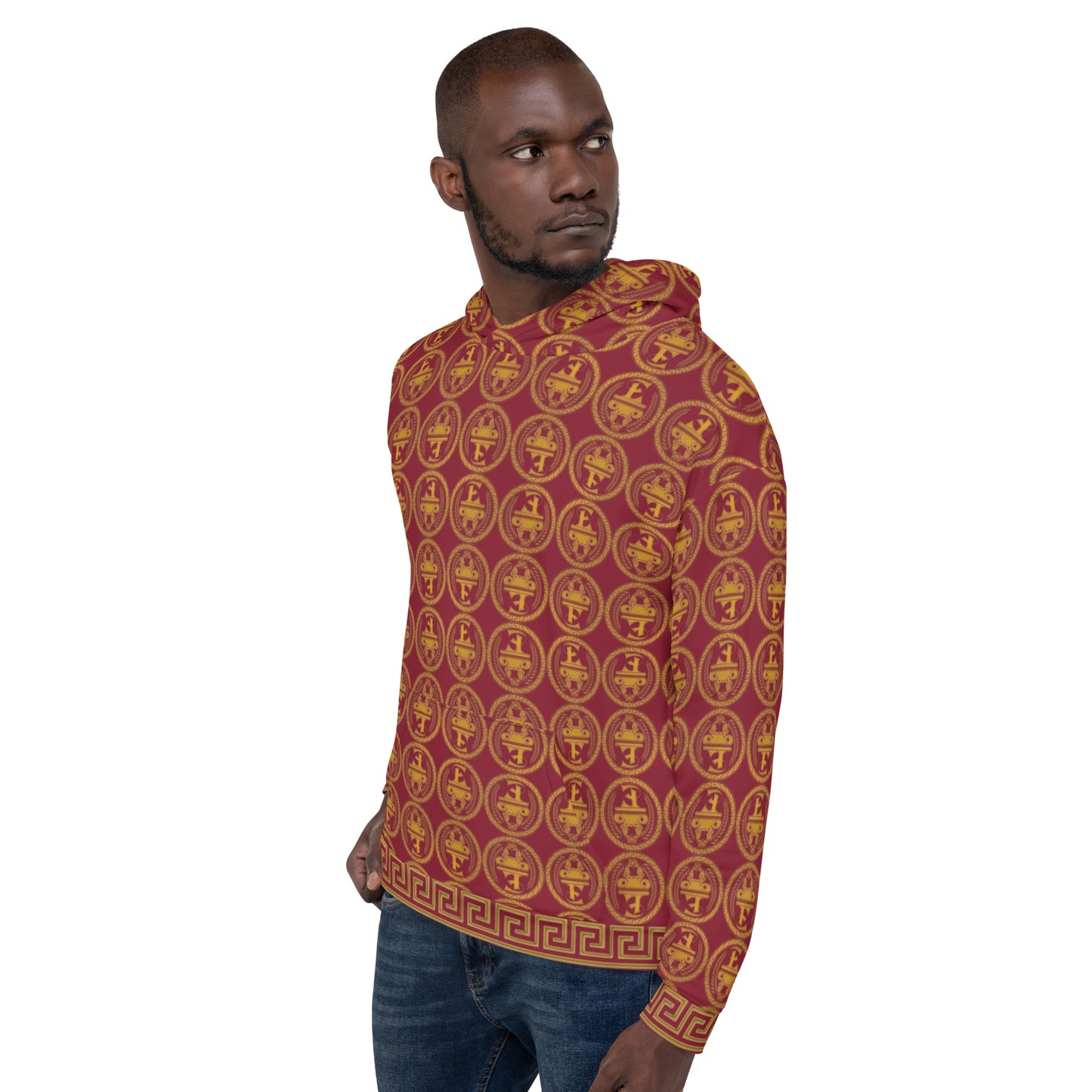 Sudadera con capucha y estampado integral del logo de Estevez