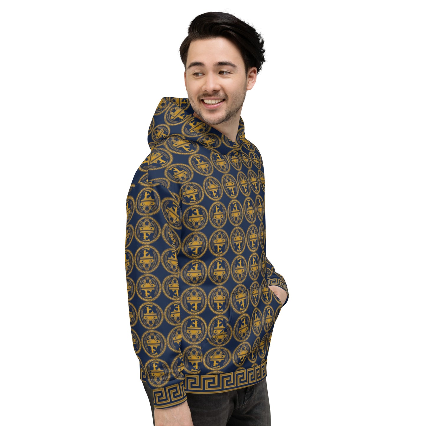 Estevez Logo All-Over Print Hoodie