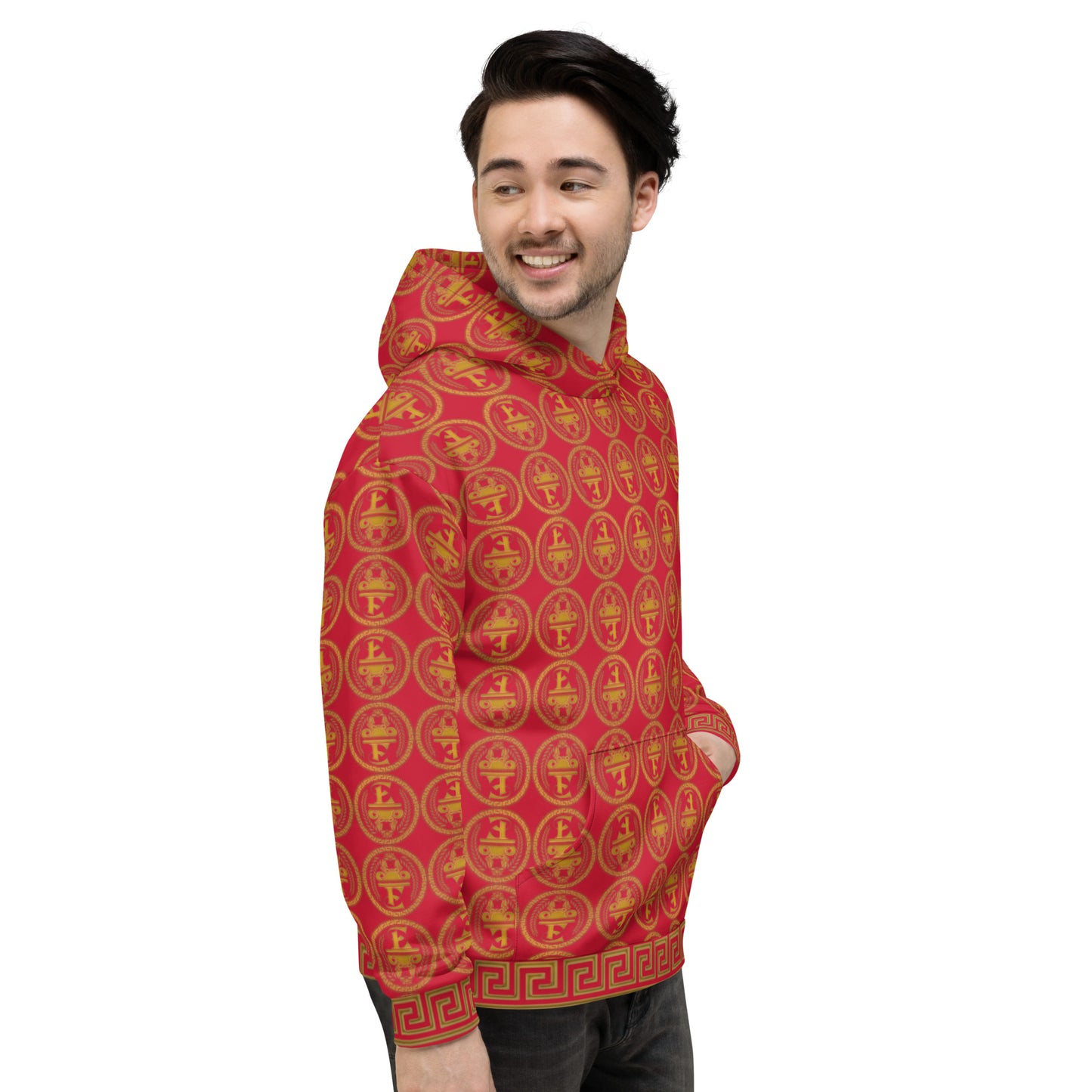 Estevez Logo All-Over Print Hoodie
