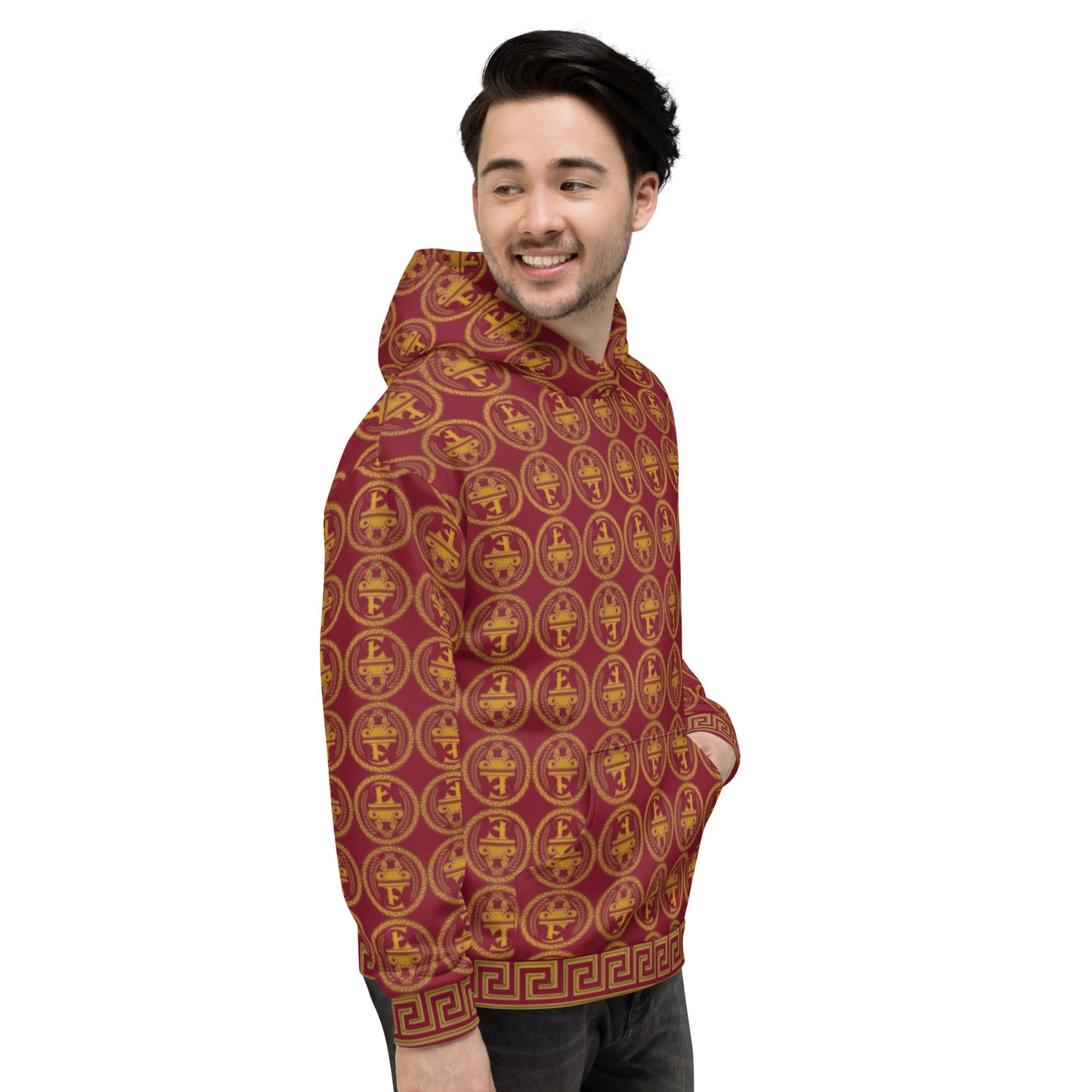 Sudadera con capucha y estampado integral del logo de Estevez
