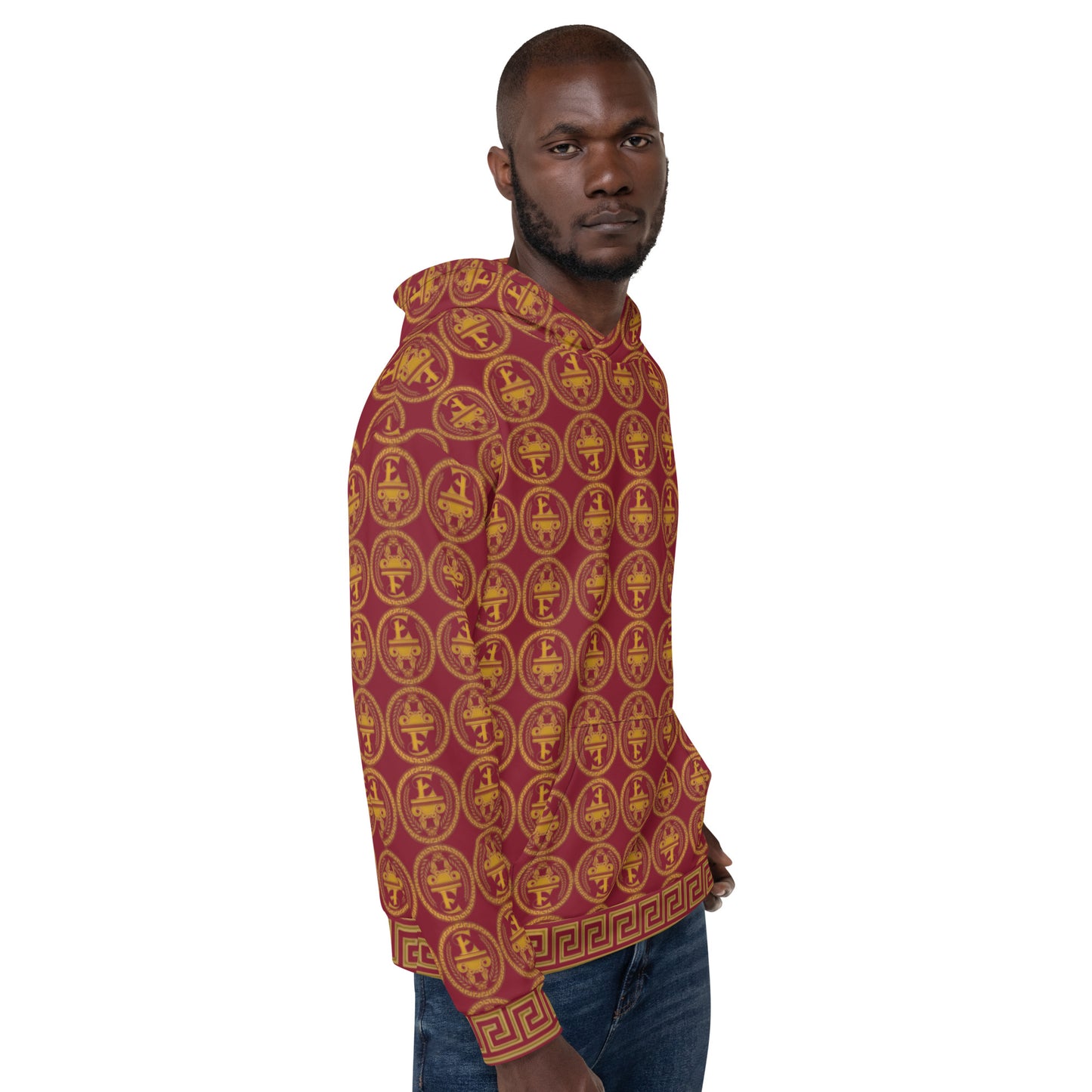 Sudadera con capucha y estampado integral del logo de Estevez