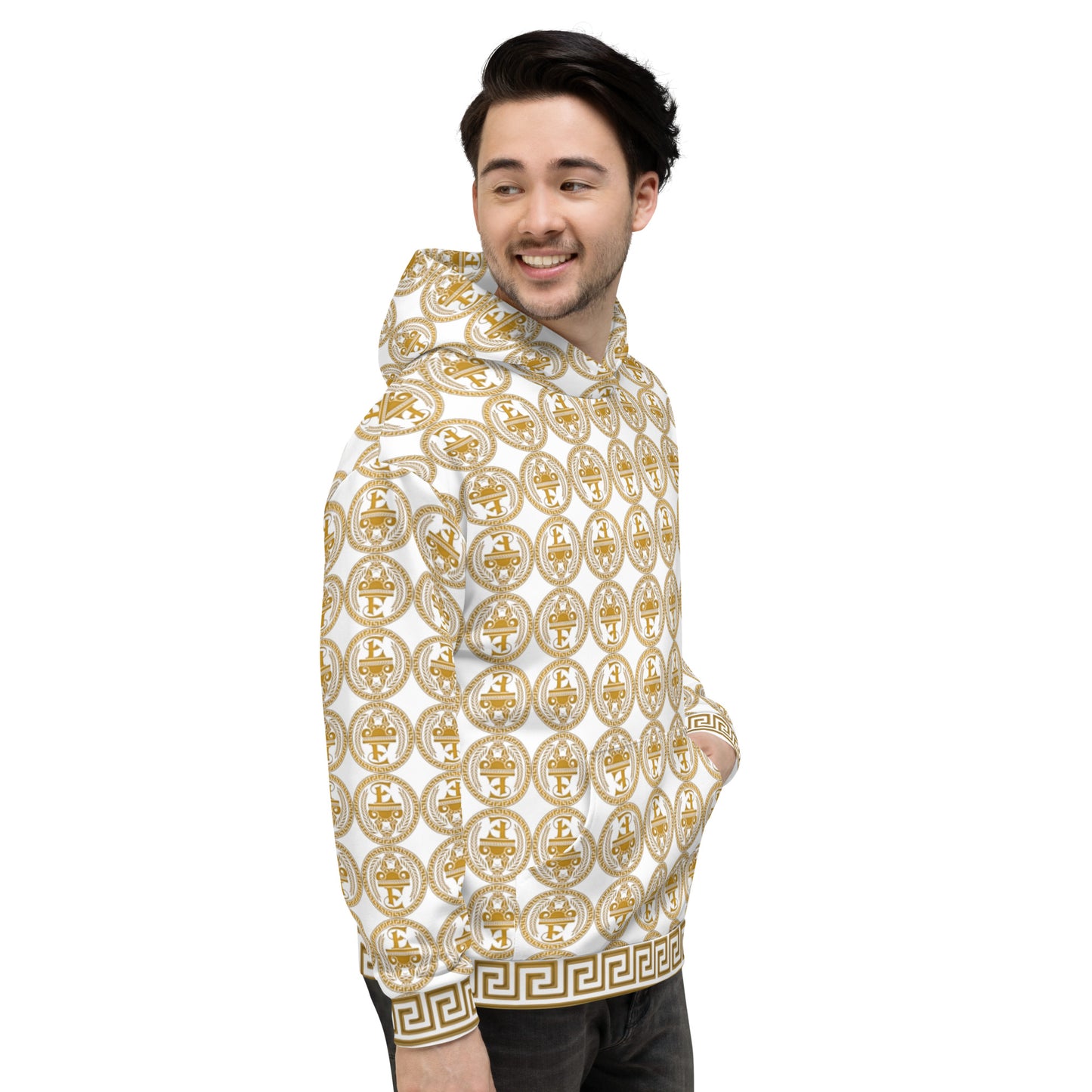 Sudadera con capucha y estampado integral del logo de Estevez