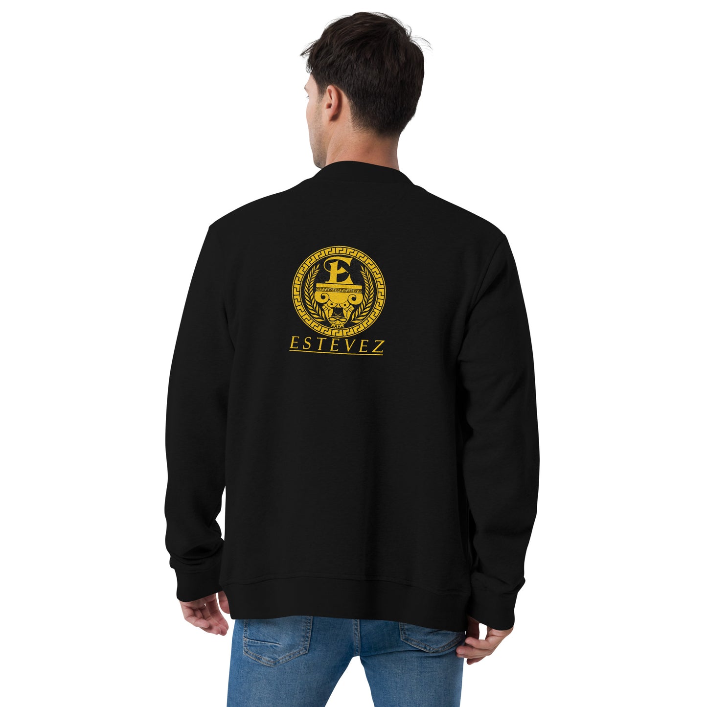 Estevez Embroidered Logo Bomber Jacket
