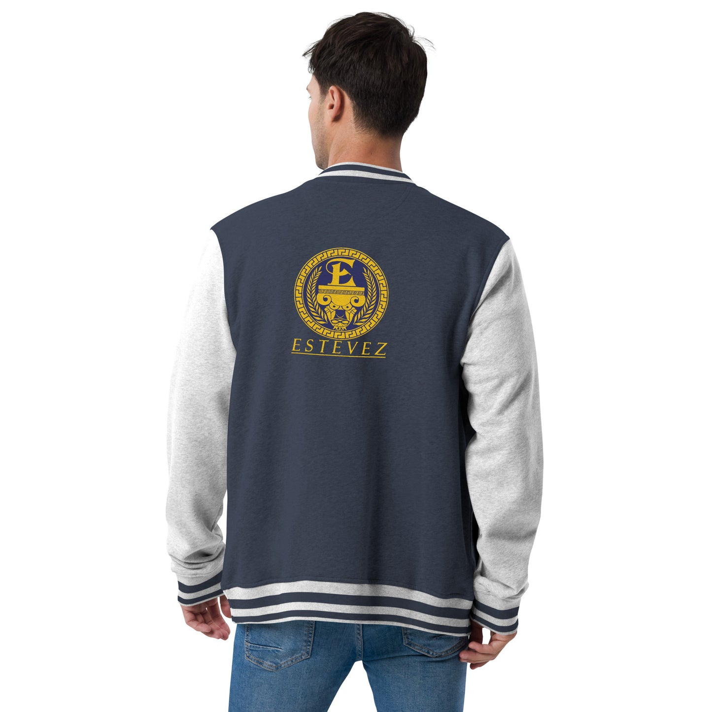 Estevez Embroidered Logo Bomber Jacket