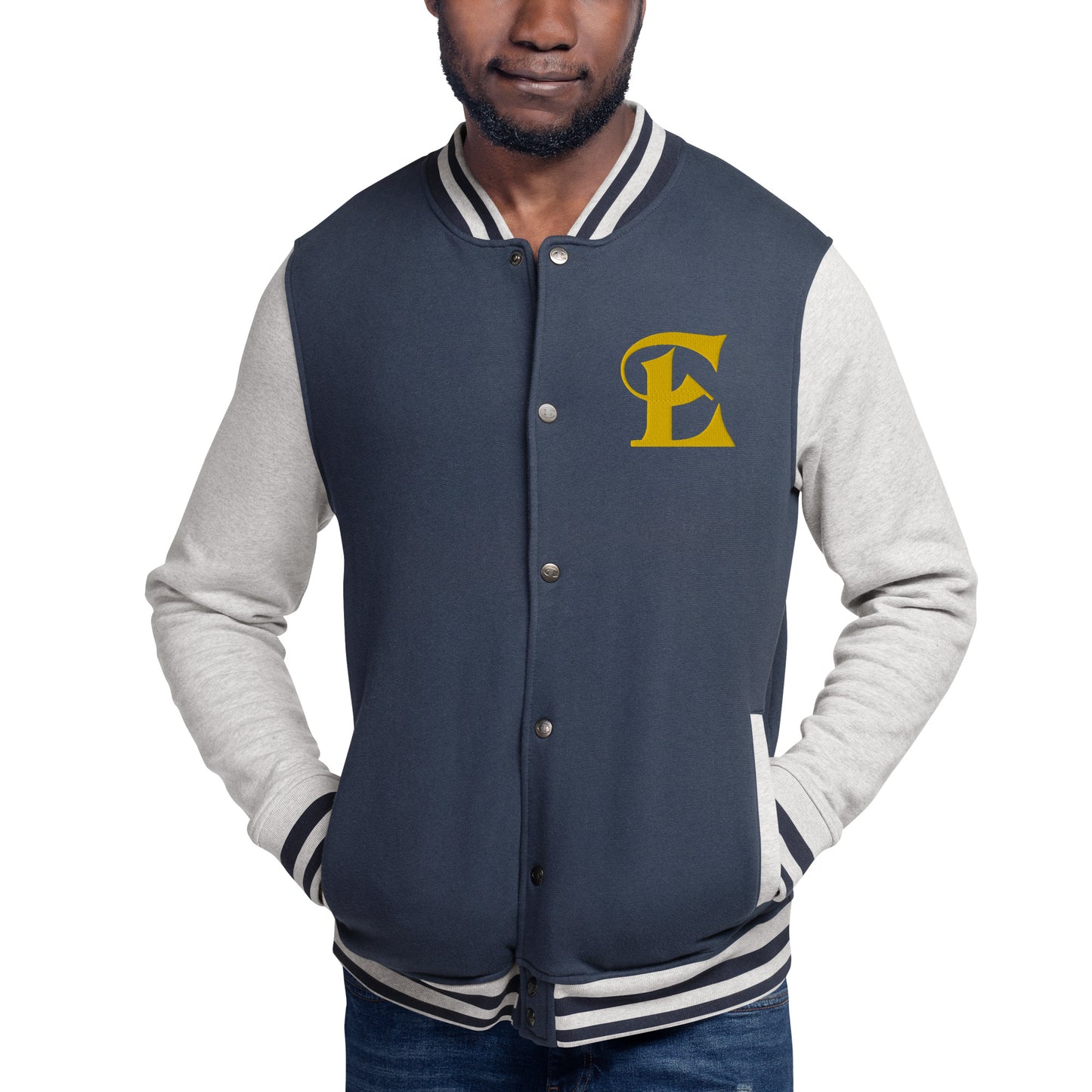 Estevez Embroidered Logo Bomber Jacket
