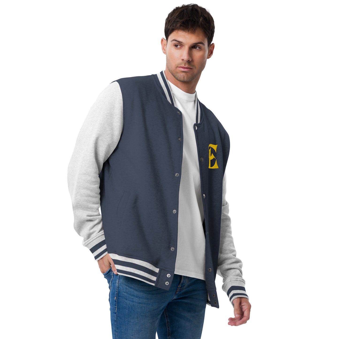 Estevez Embroidered Logo Bomber Jacket