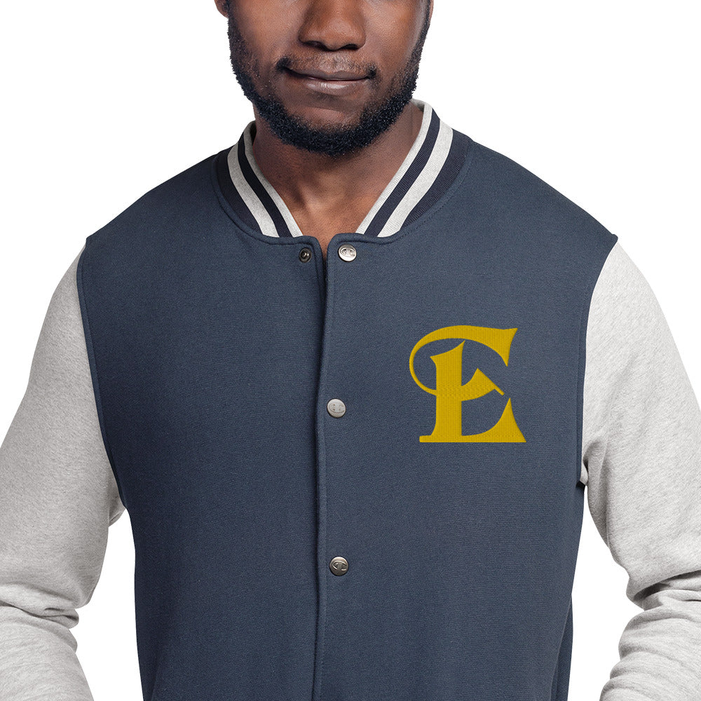 Estevez Embroidered Logo Bomber Jacket