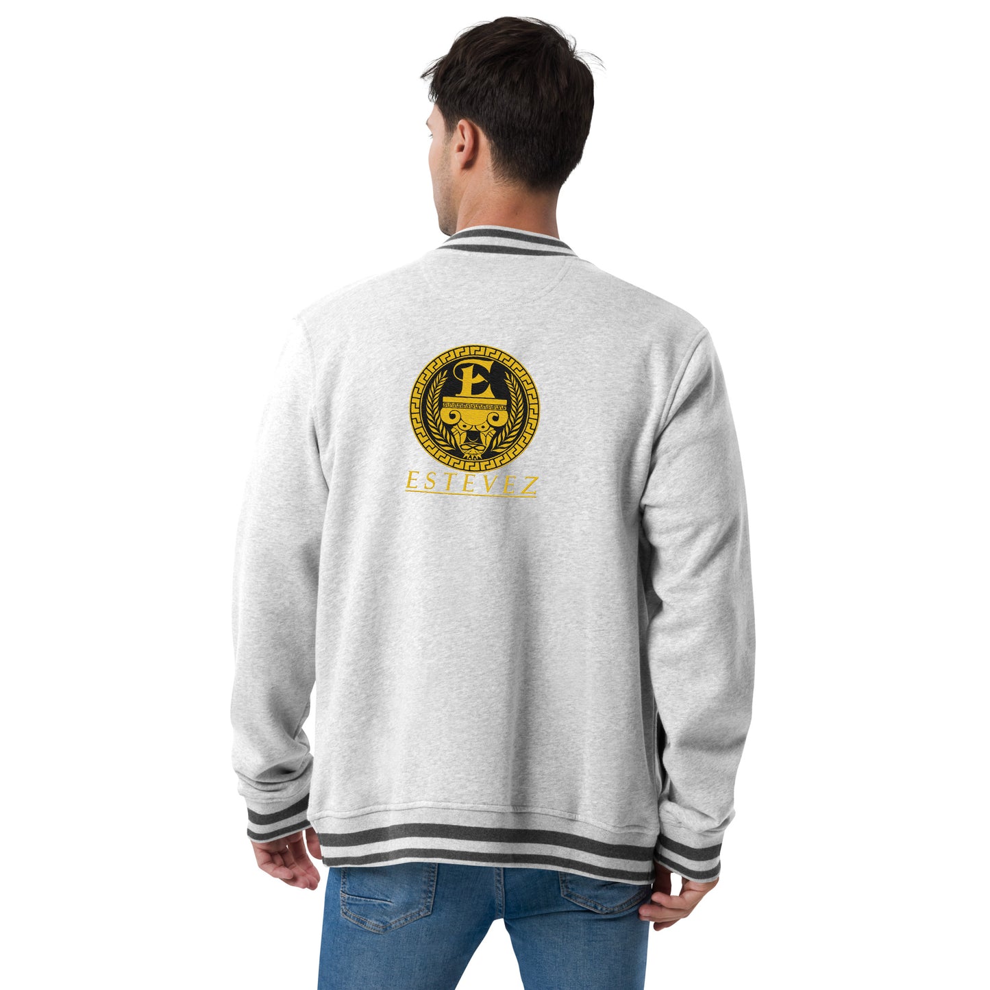 Estevez Embroidered Logo Bomber Jacket