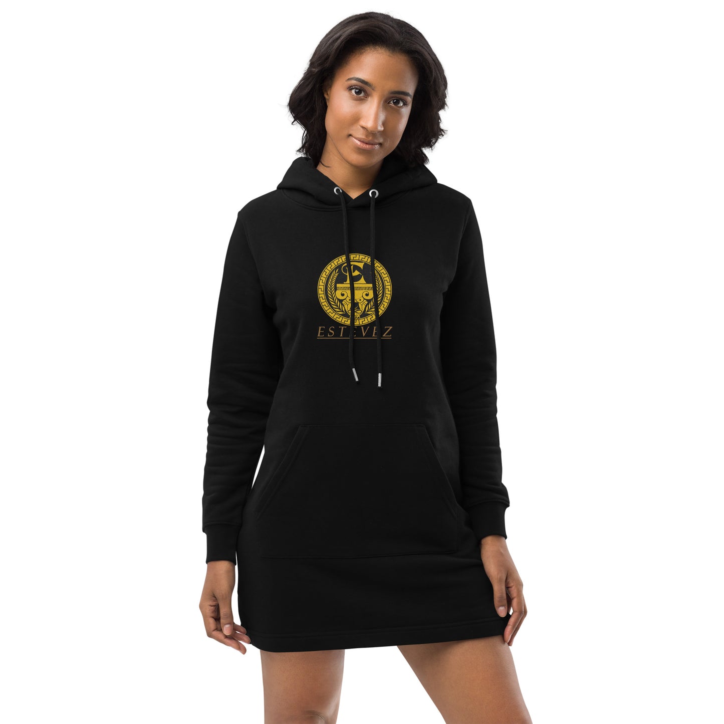 Estevez Embroidery Logo Hoodie Dress