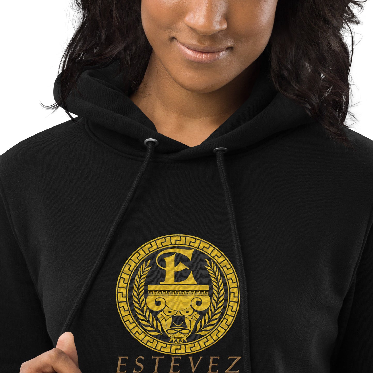 Estevez Embroidery Logo Hoodie Dress