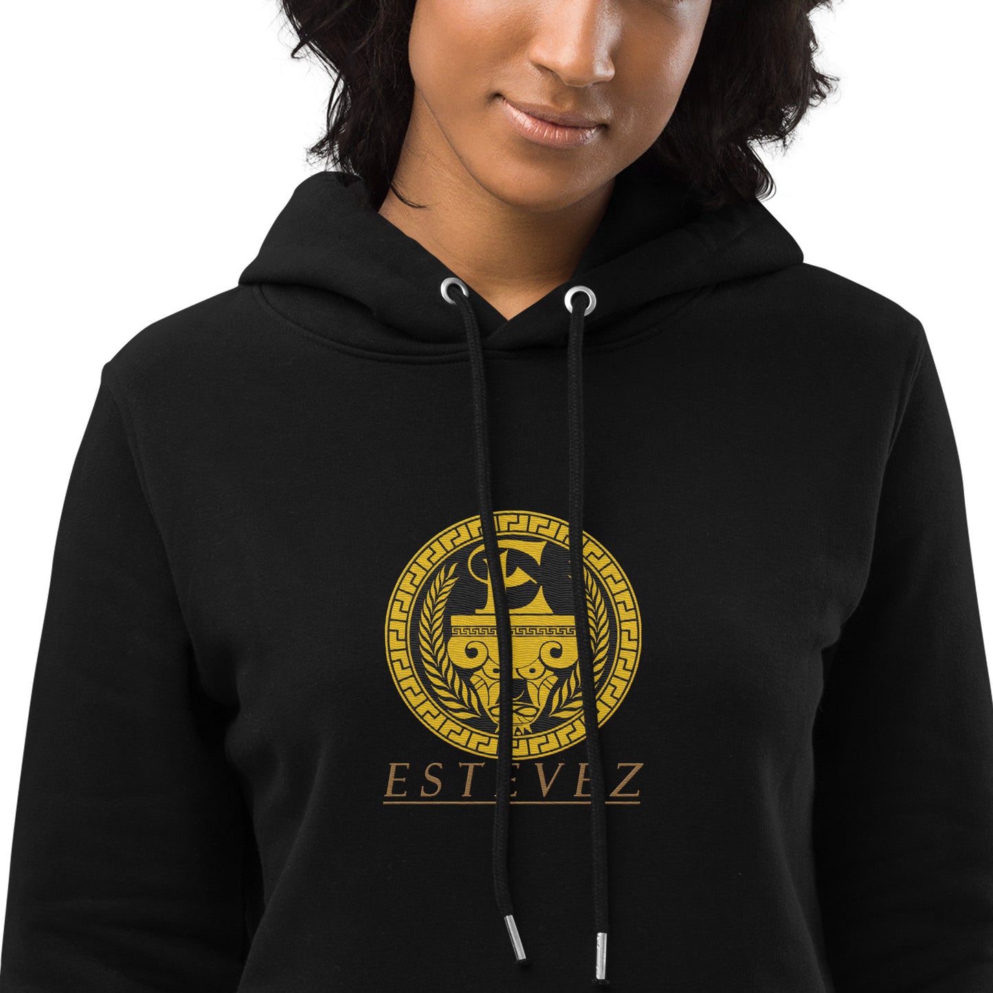 Estevez Embroidery Logo Hoodie Dress