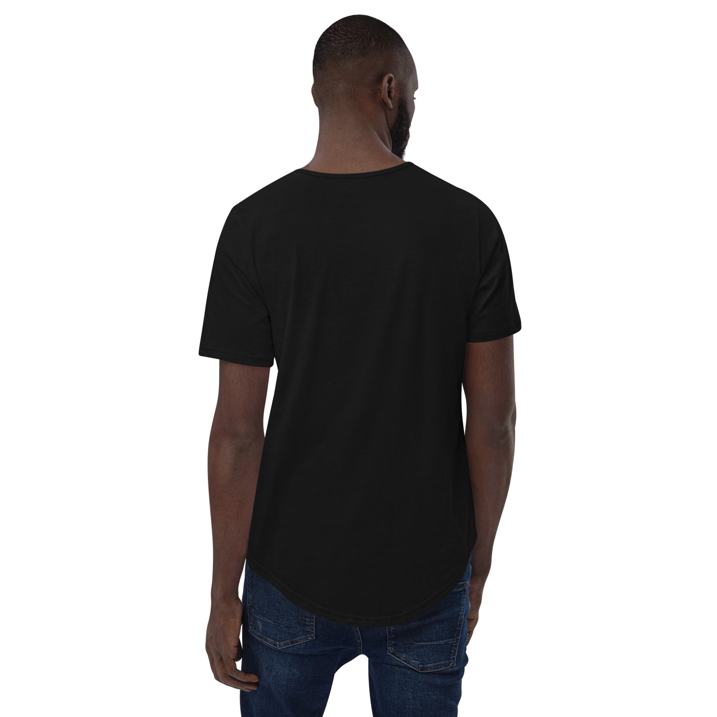 Camiseta Estevez con dobladillo redondeado y logo