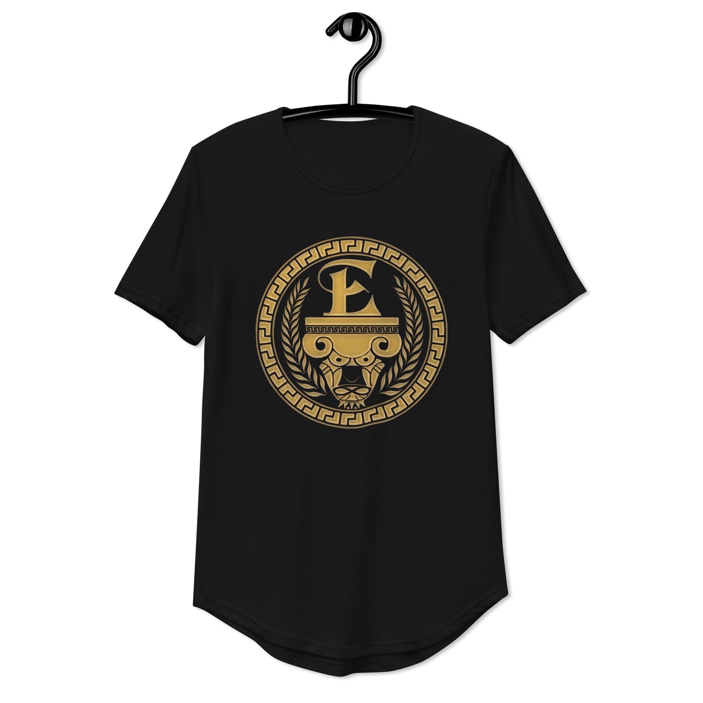 Camiseta Estevez con dobladillo redondeado y logo