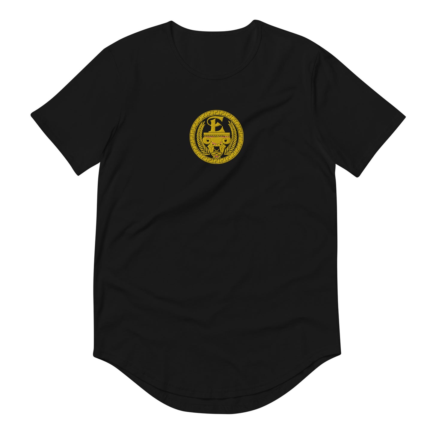 Estevez Embroidery Logo Curved Hem T-Shirt