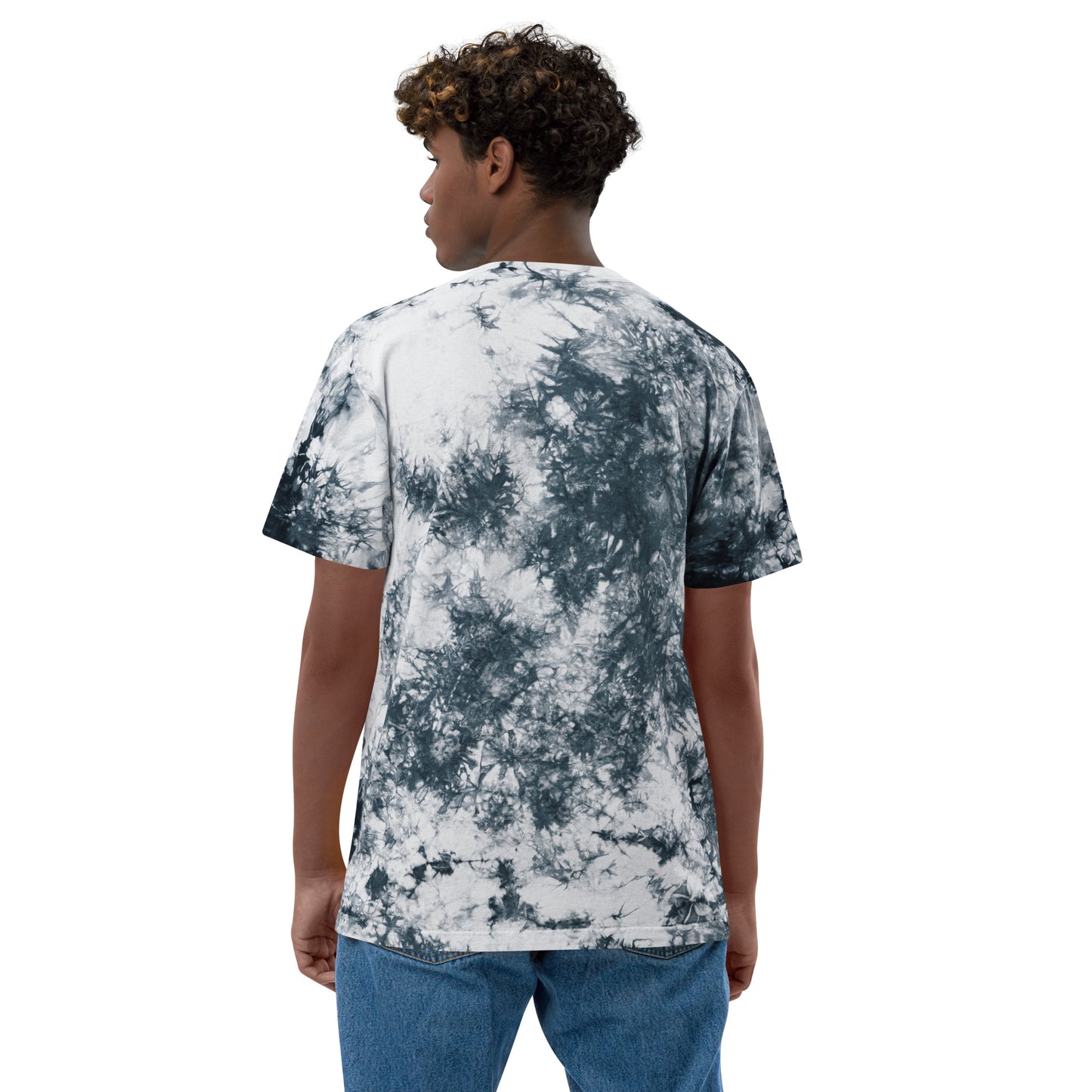 Estevez Logo Embroidery tie-dye t-shirt