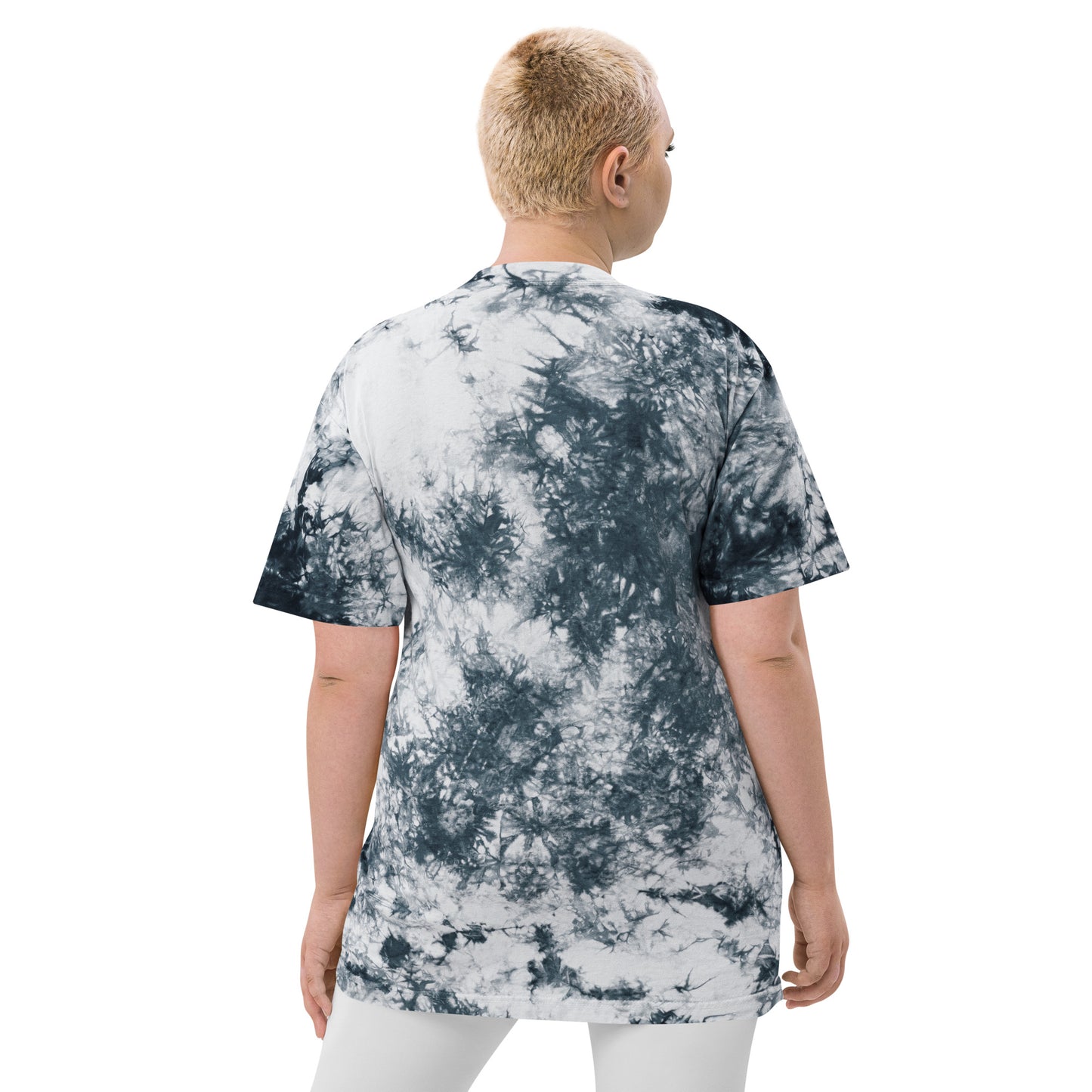 Estevez Logo Embroidery tie-dye t-shirt